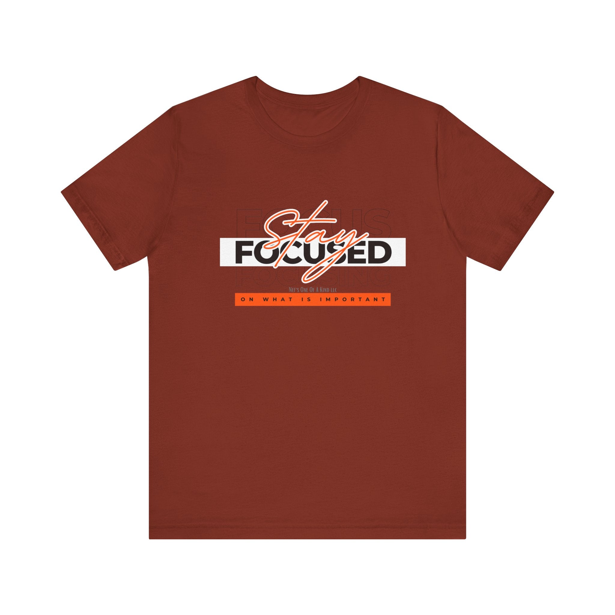 Stay Focused Unisex Jersey Short Sleeve Tee
