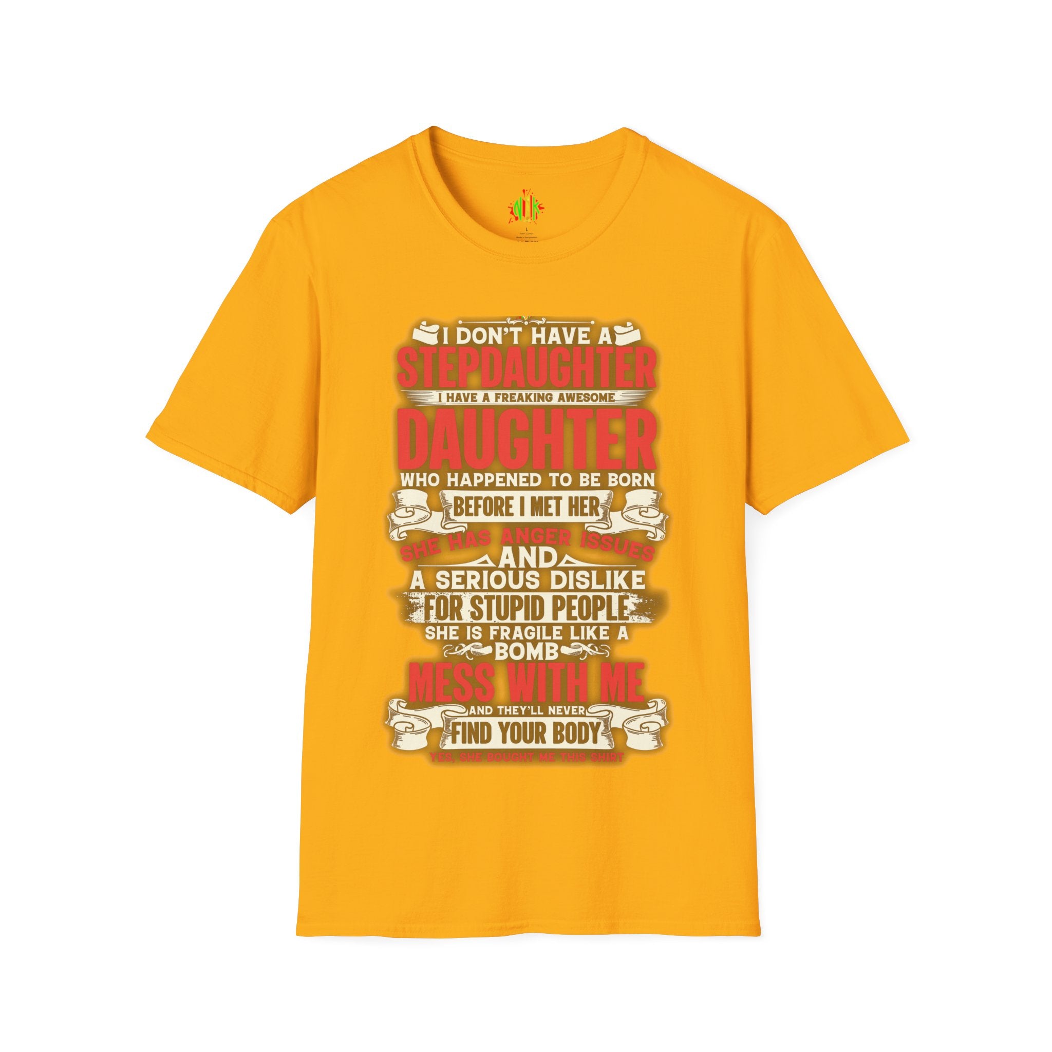 The love of a stepdaughter from a Stepfather Short Sleeve Tee