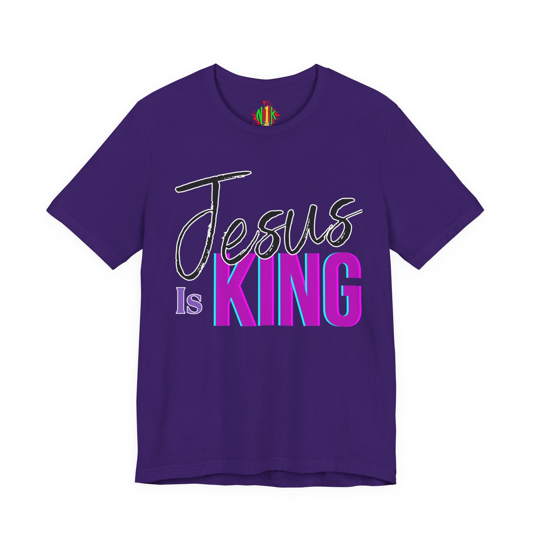 Faith-Inspired Unisex Tee | Jesus Is King Graphic T-Shirt, Christian Apparel, Religious Gift, Casual Wear, Church Outing