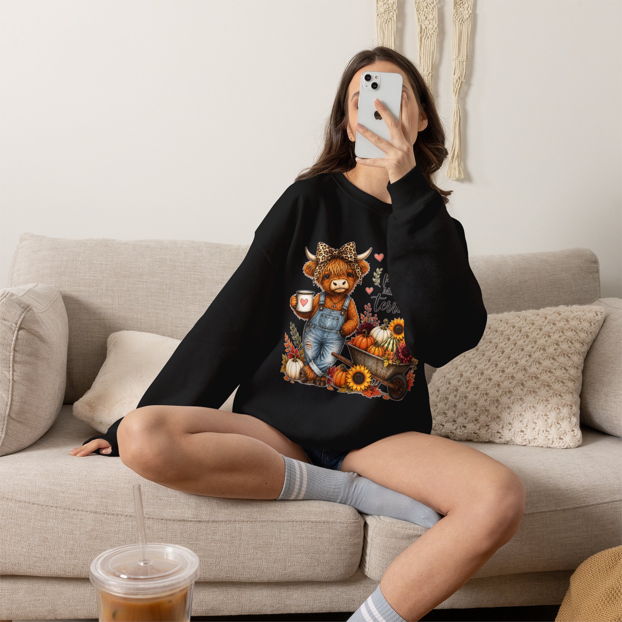 God’s Plan, Mine Was Terrible Bear Fall Crewneck Sweatshirt