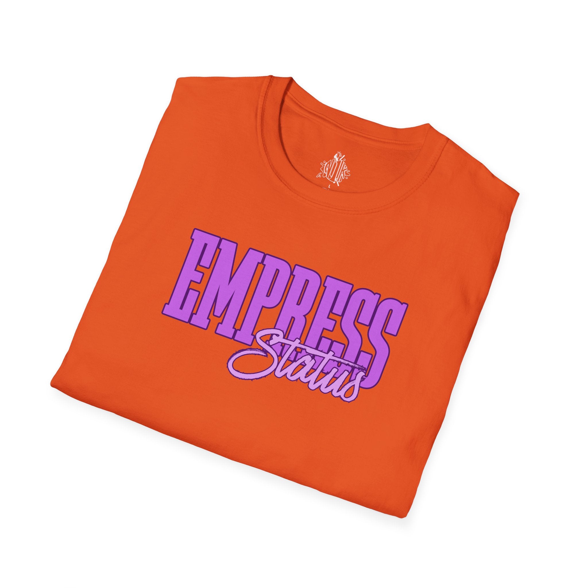 Bold Purple Print Empress Status T-shirt