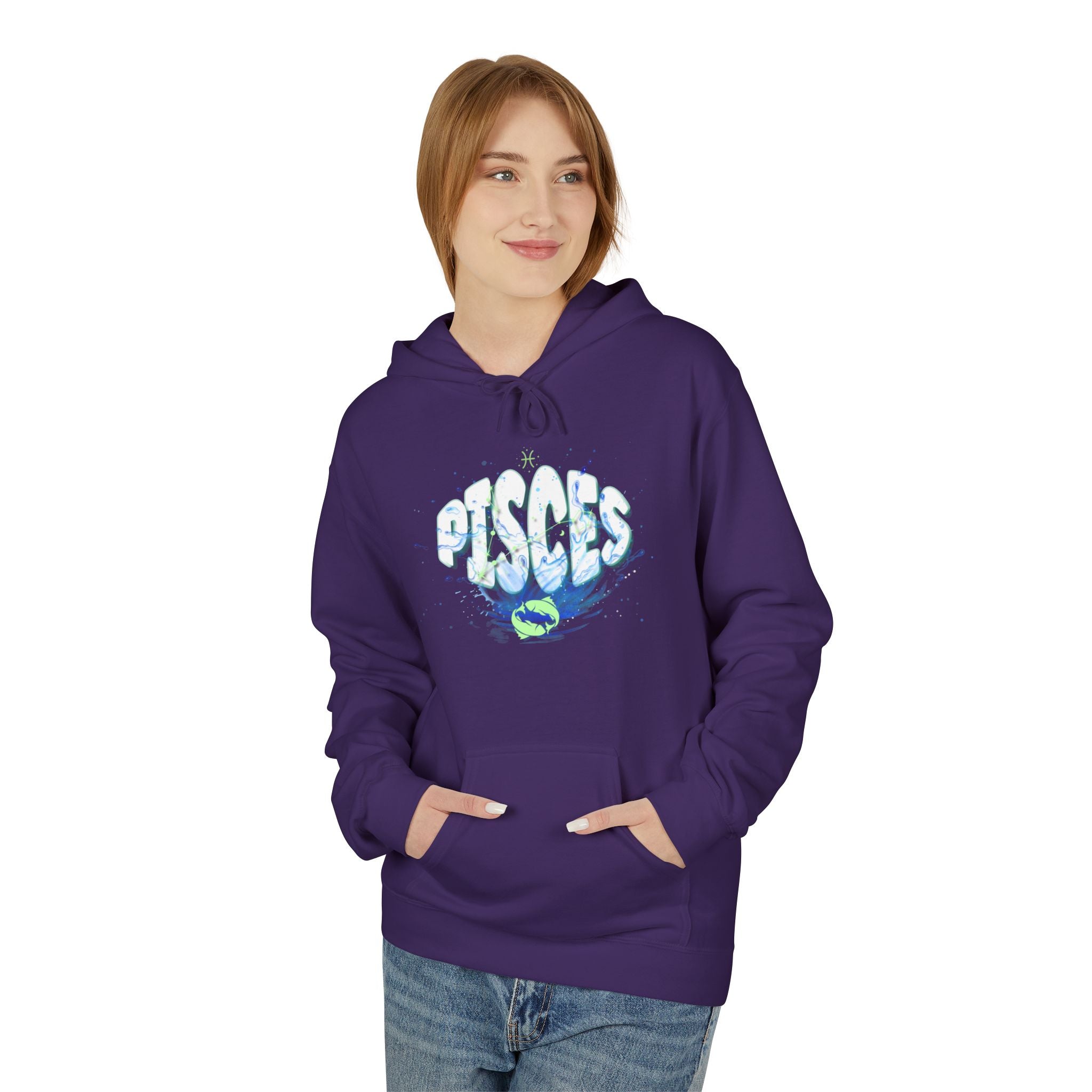 Pisces Zodiac Water Sign Hoodie — Astrological Star Sign Sweatshirt