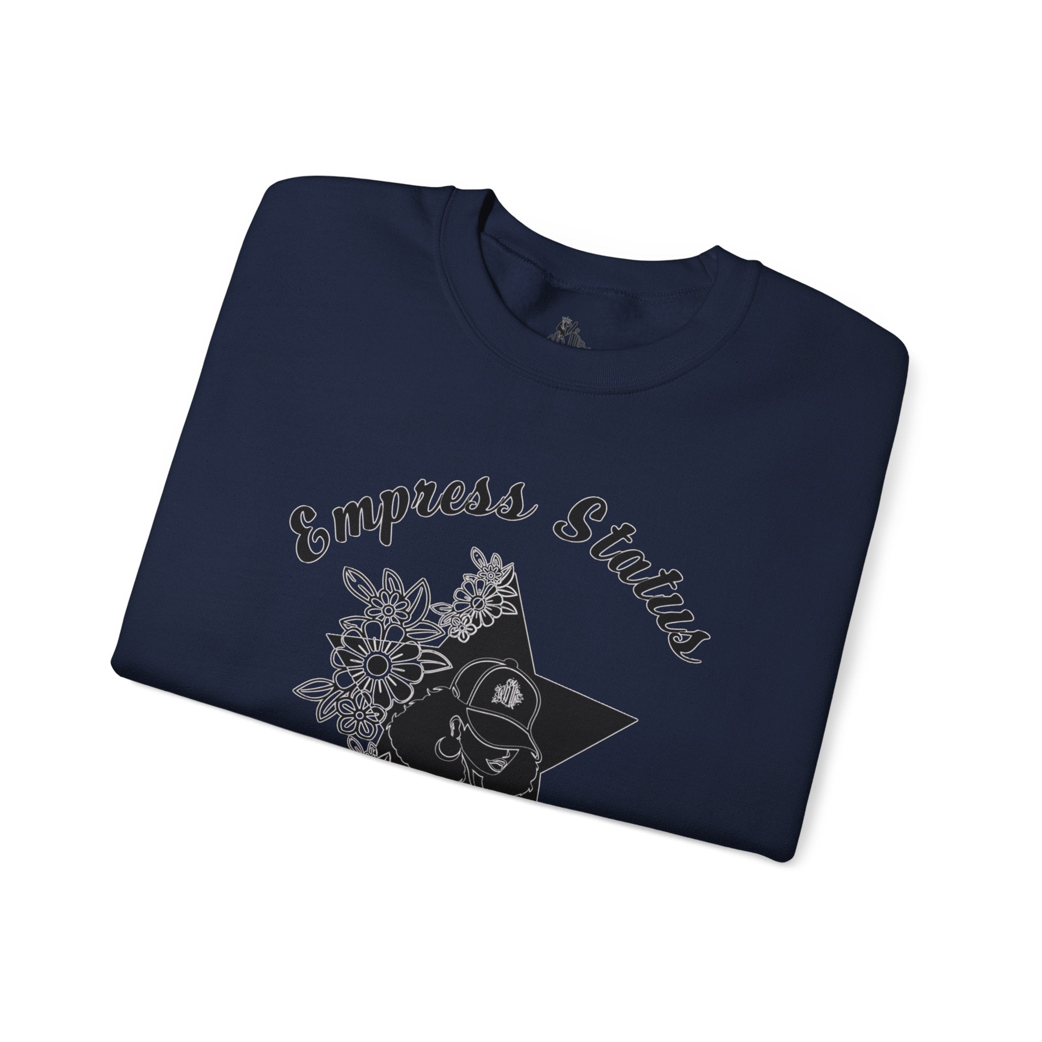 Empress Black Girl Floral Status Unisex Sweatshirt