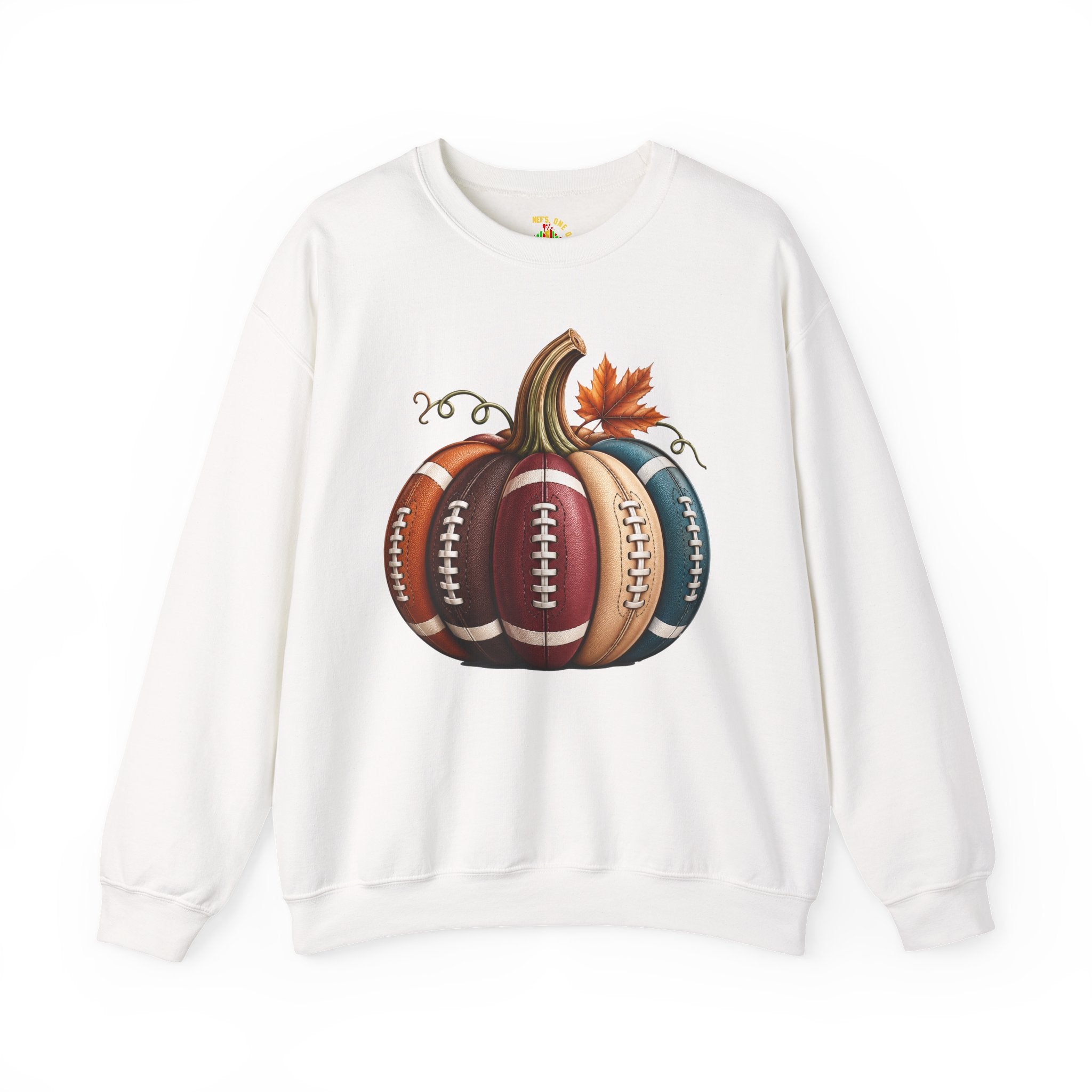 Fall Football Pumpkin Crewneck Sweatshirt