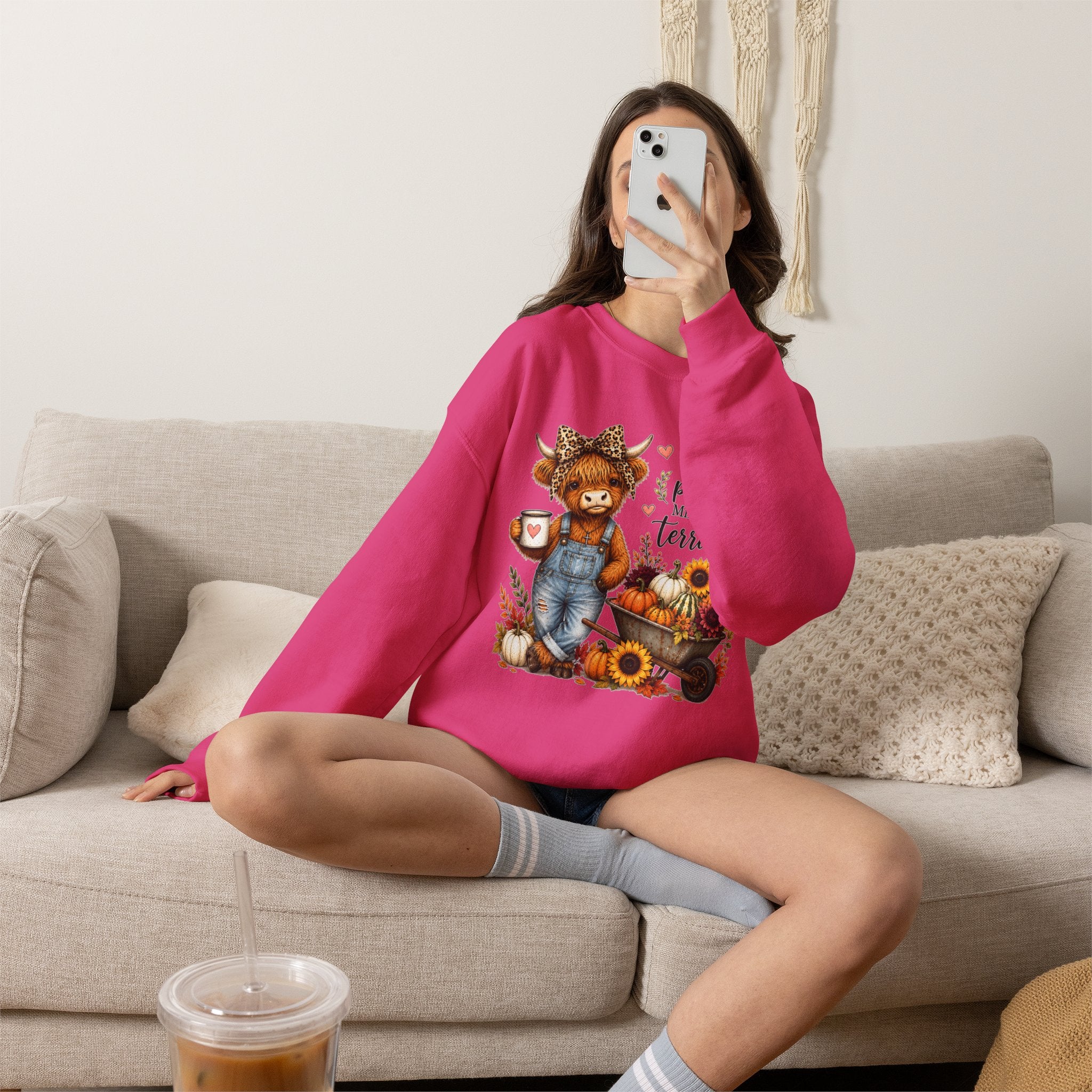 God’s Plan, Mine Was Terrible Bear Fall Crewneck Sweatshirt