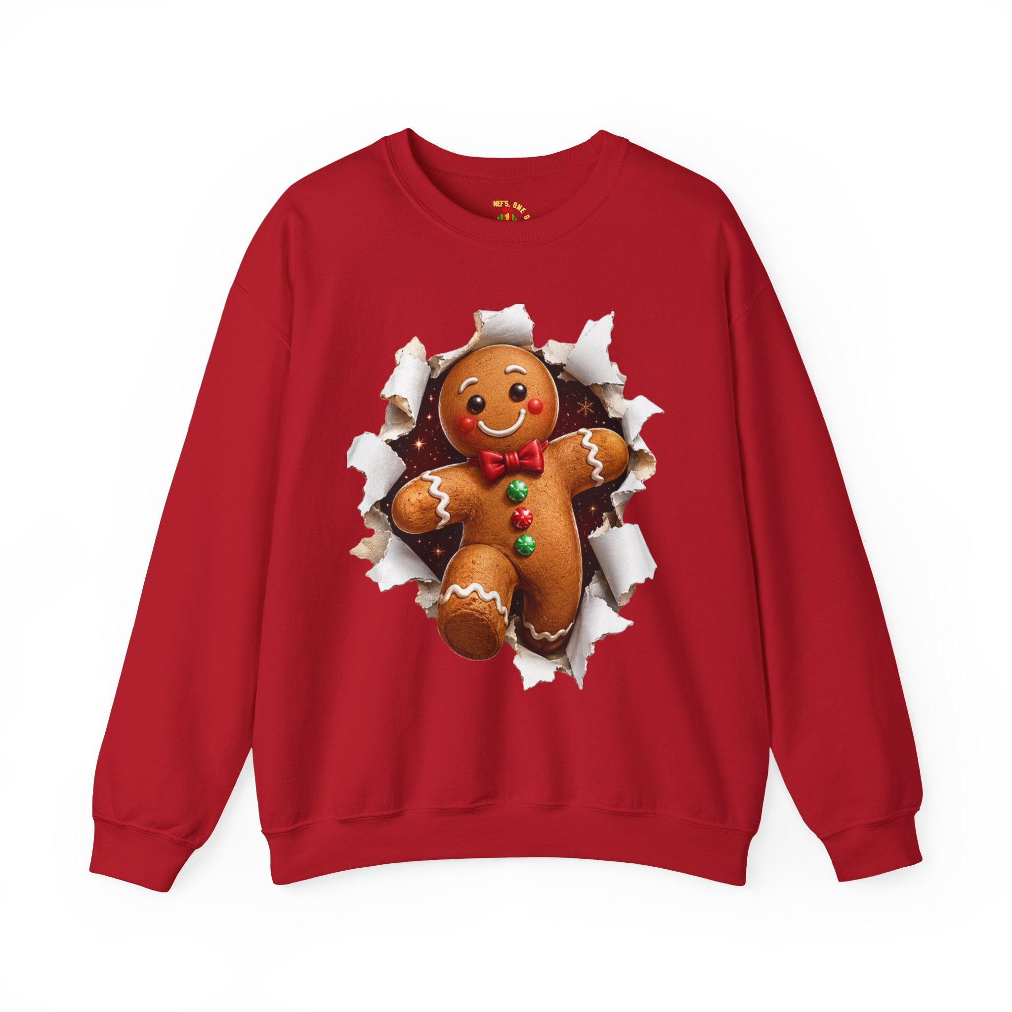 Gingerbread Man Christmas Crewneck Sweatshirt