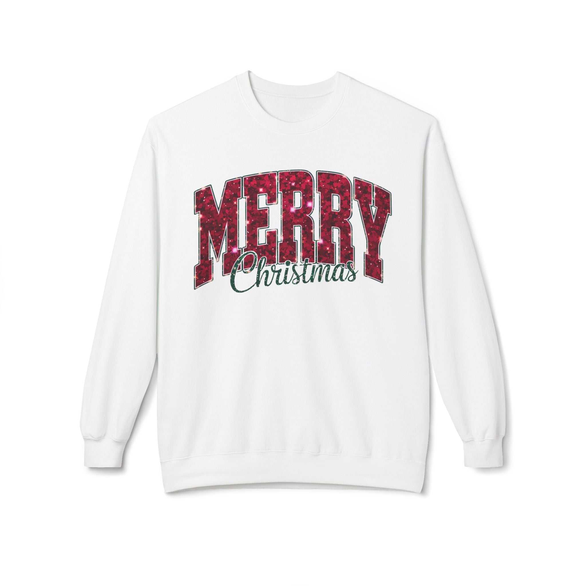 Merry Christmas Plaid Crewneck SweatshirtSweatshirtMerry Christmas Plaid