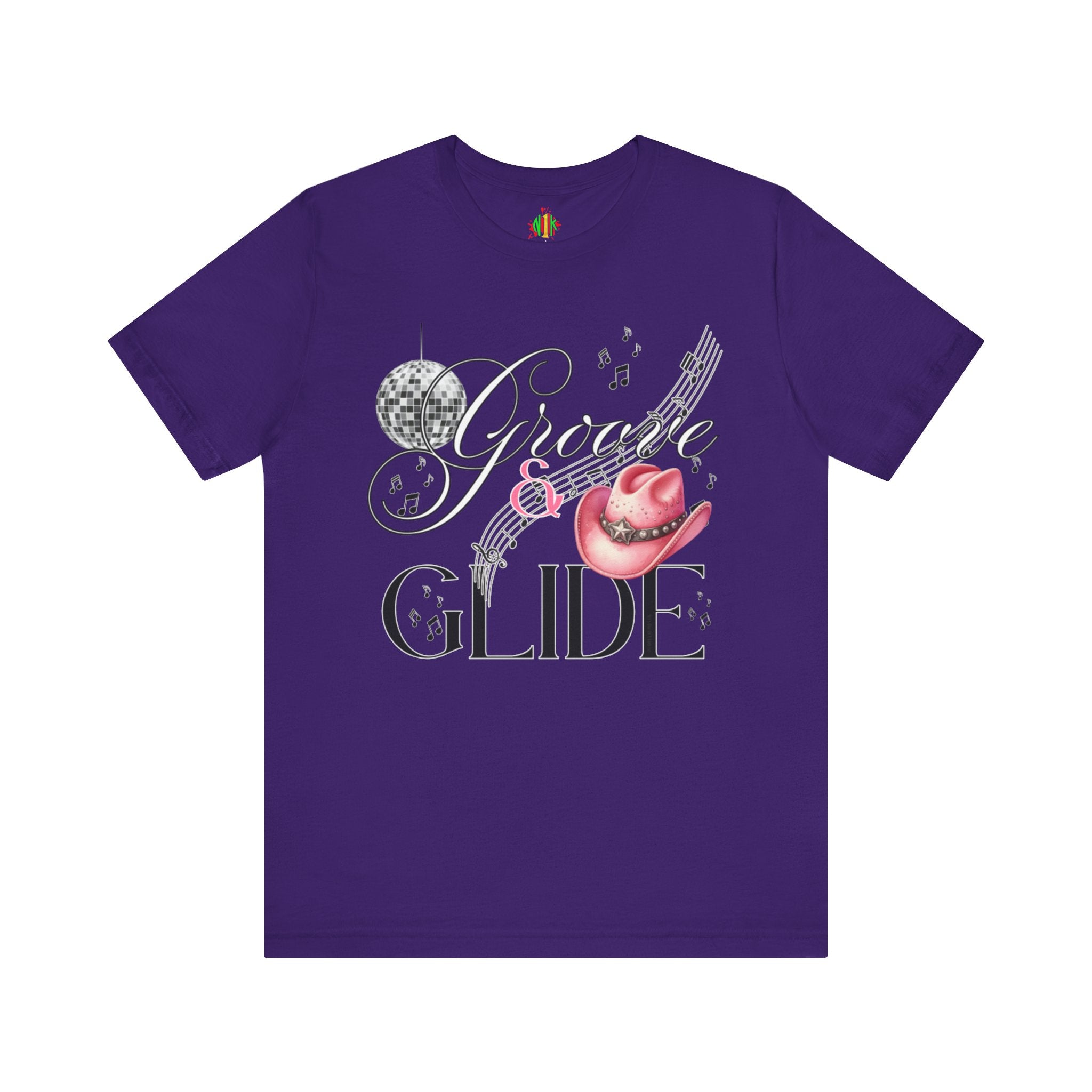 Groovy Glide Unisex Jersey Tee - Fun Retro Music VibesT-ShirtUnisex Jersey Tee