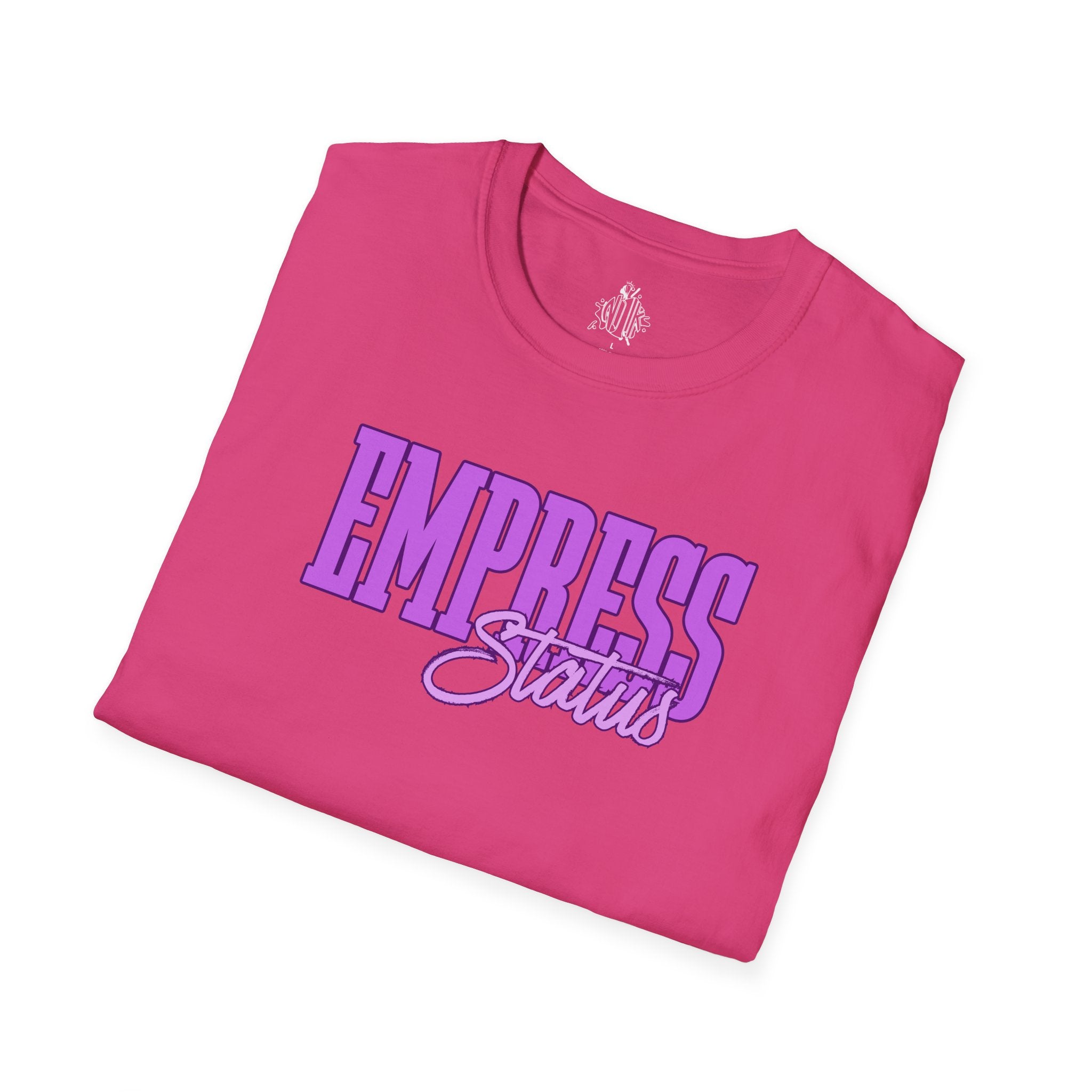 Bold Purple Print Empress Status T-shirt