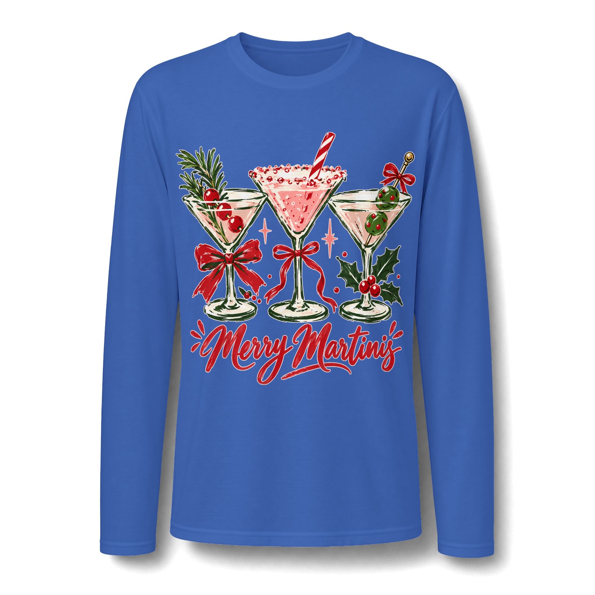 Merry Martinis Christmas Long Sleeve T-Shirt