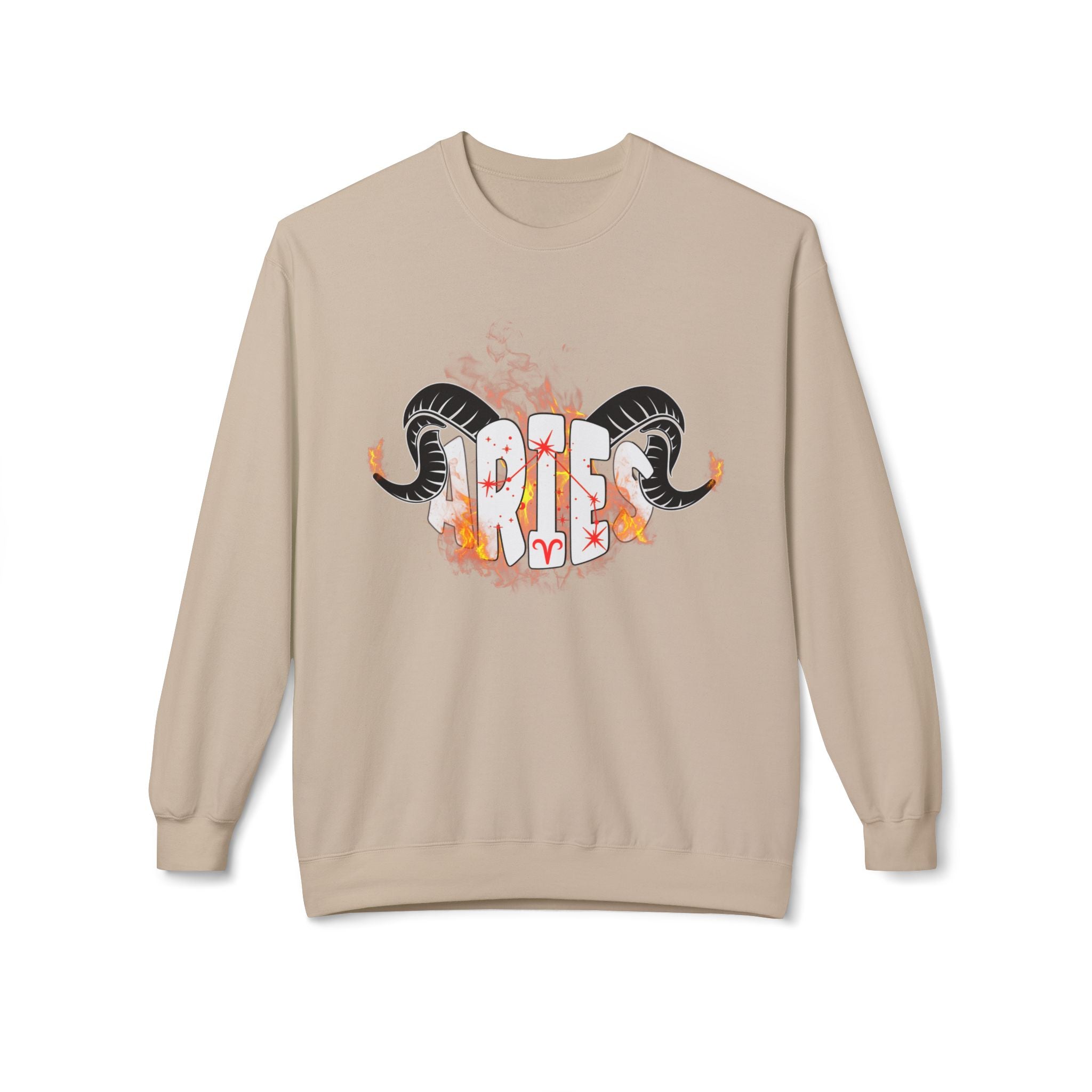Aries on Fire Unisex Crewneck Sweatshirt