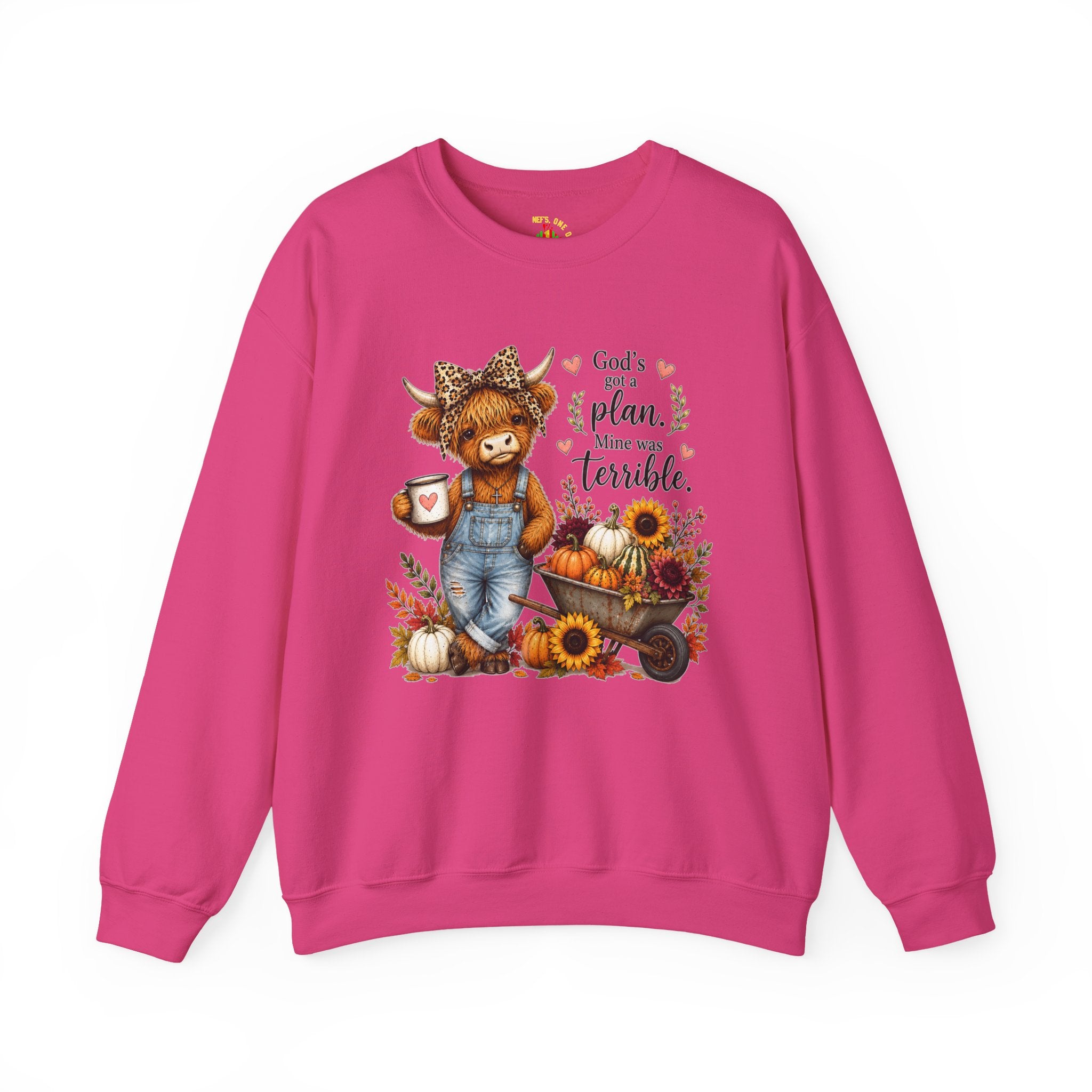 God’s Plan, Mine Was Terrible Bear Fall Crewneck Sweatshirt