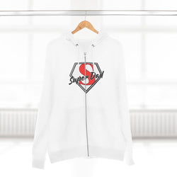 Super Dad Unisex Zip Hoodie | Perfect for Father's Day, Cool Dad Gifts, Family Outings, Casual Wear, Birthday Present