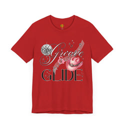 Groovy Glide Unisex Jersey Tee - Fun Retro Music Vibes