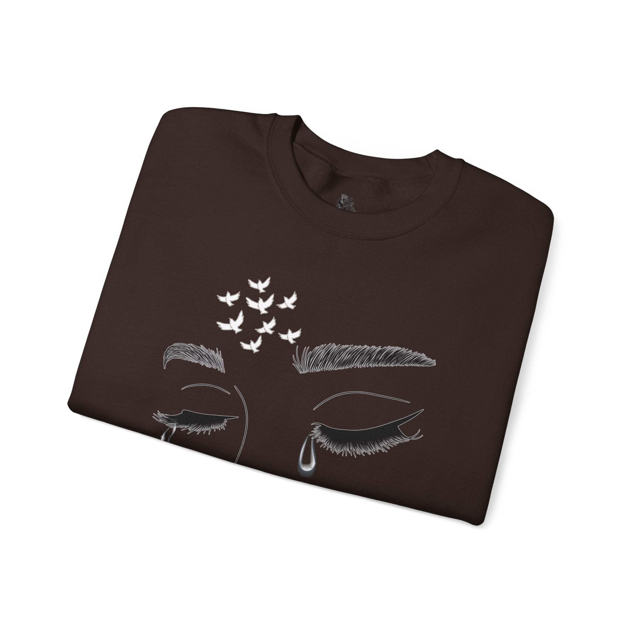 Tearful Eyes Crewneck Sweatshirt — Remember To Remember To Never Forget'