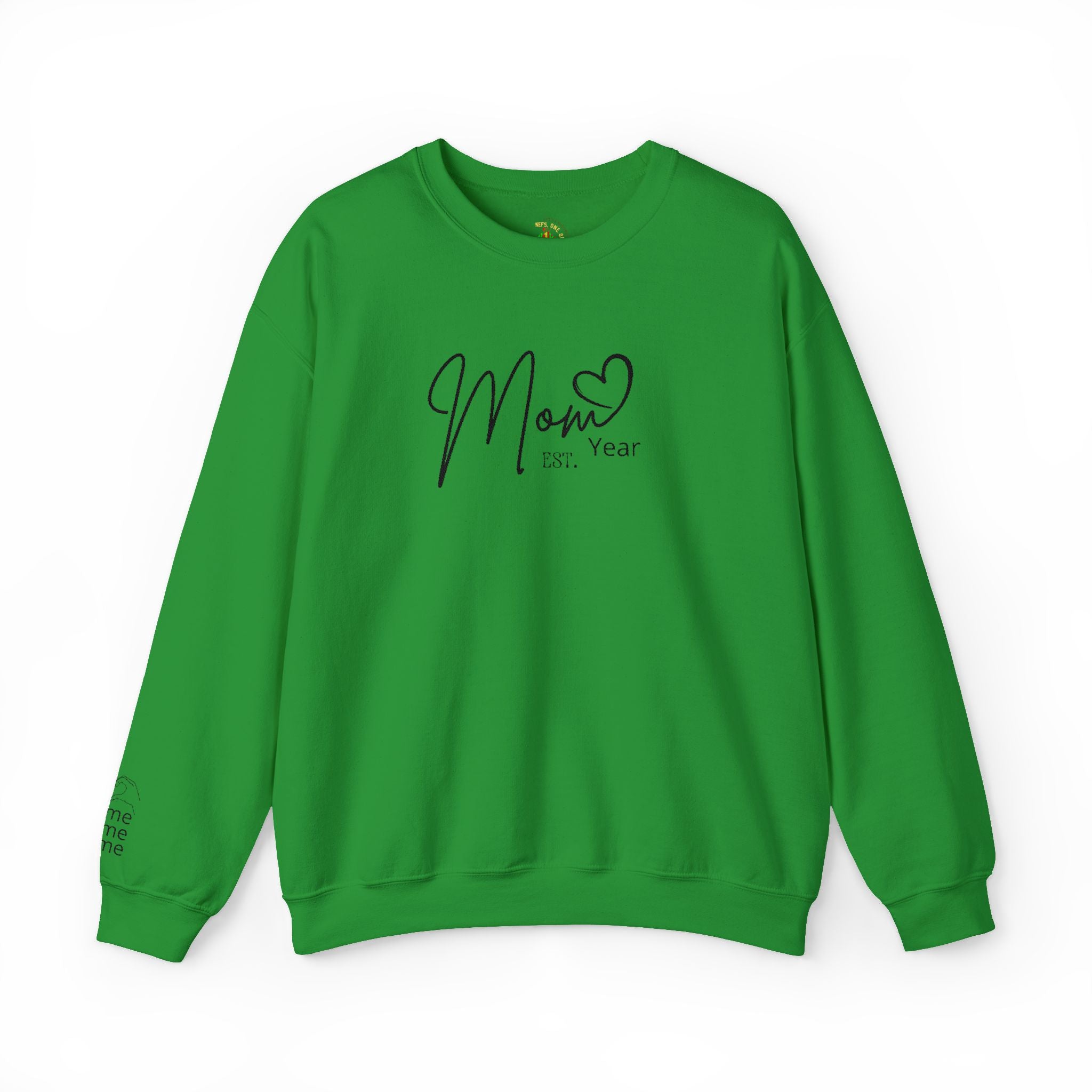 Mom Est. Year Embroidered Customizable Crewneck Sweatshirt