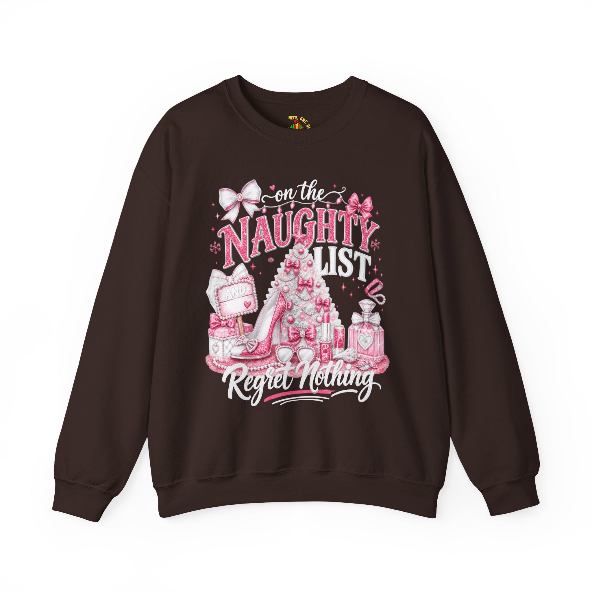 On the Naughty List Christmas Crewneck Sweatshirt