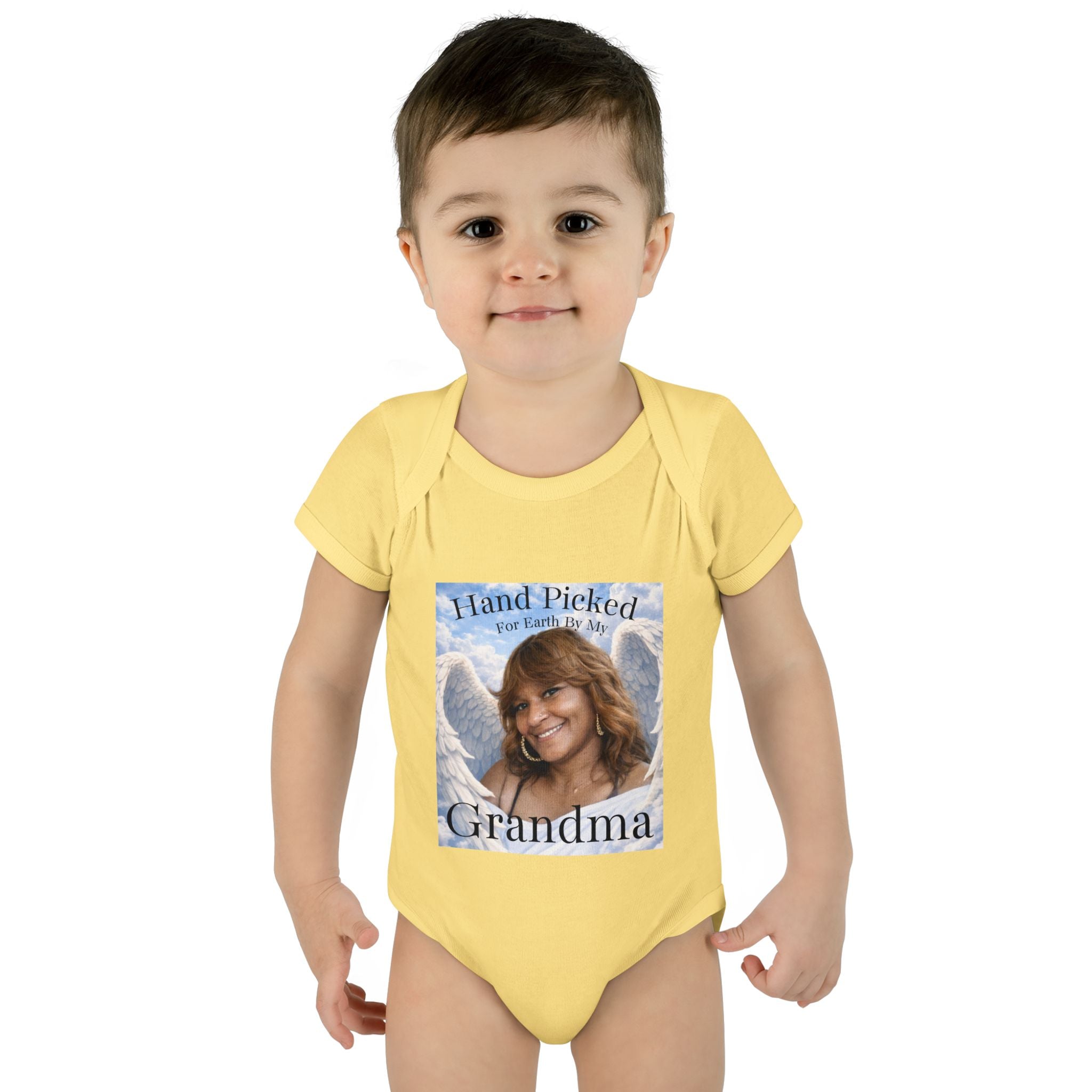 Body da neonato "Scelto per la Terra dalla mia nonna in Cielo" – Tutina commemorativa per neonato