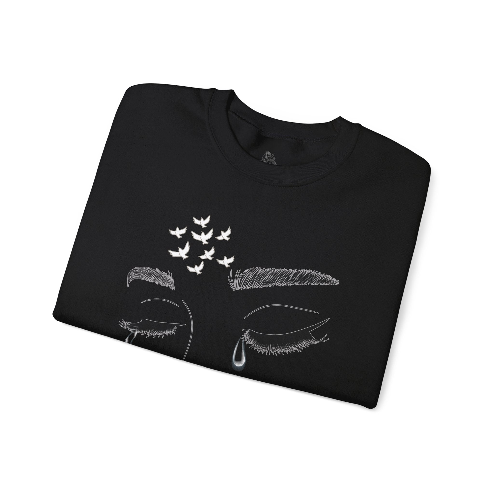 Tearful Eyes Crewneck Sweatshirt — Remember To Remember To Never Forget'