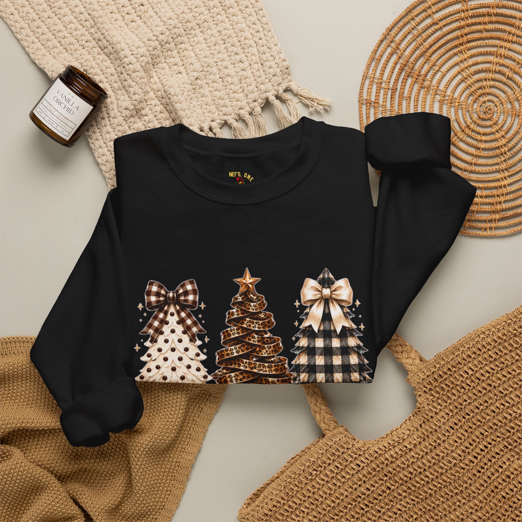 Merry Christmas Christmas Tree Crewneck Sweatshirt