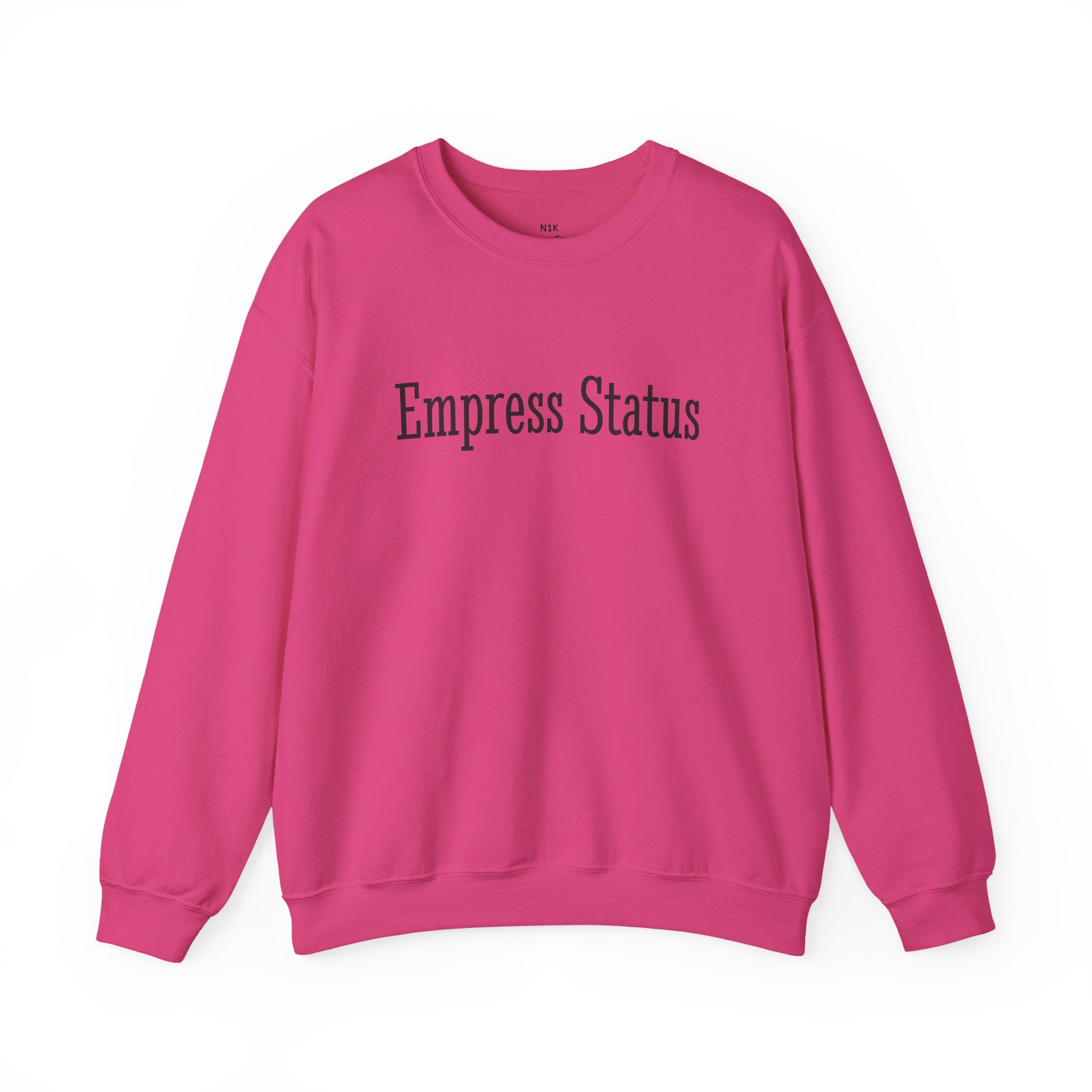 Empress Status Black Glitter Print Unisex Heavy Blend™ Crewneck Sweatshirt