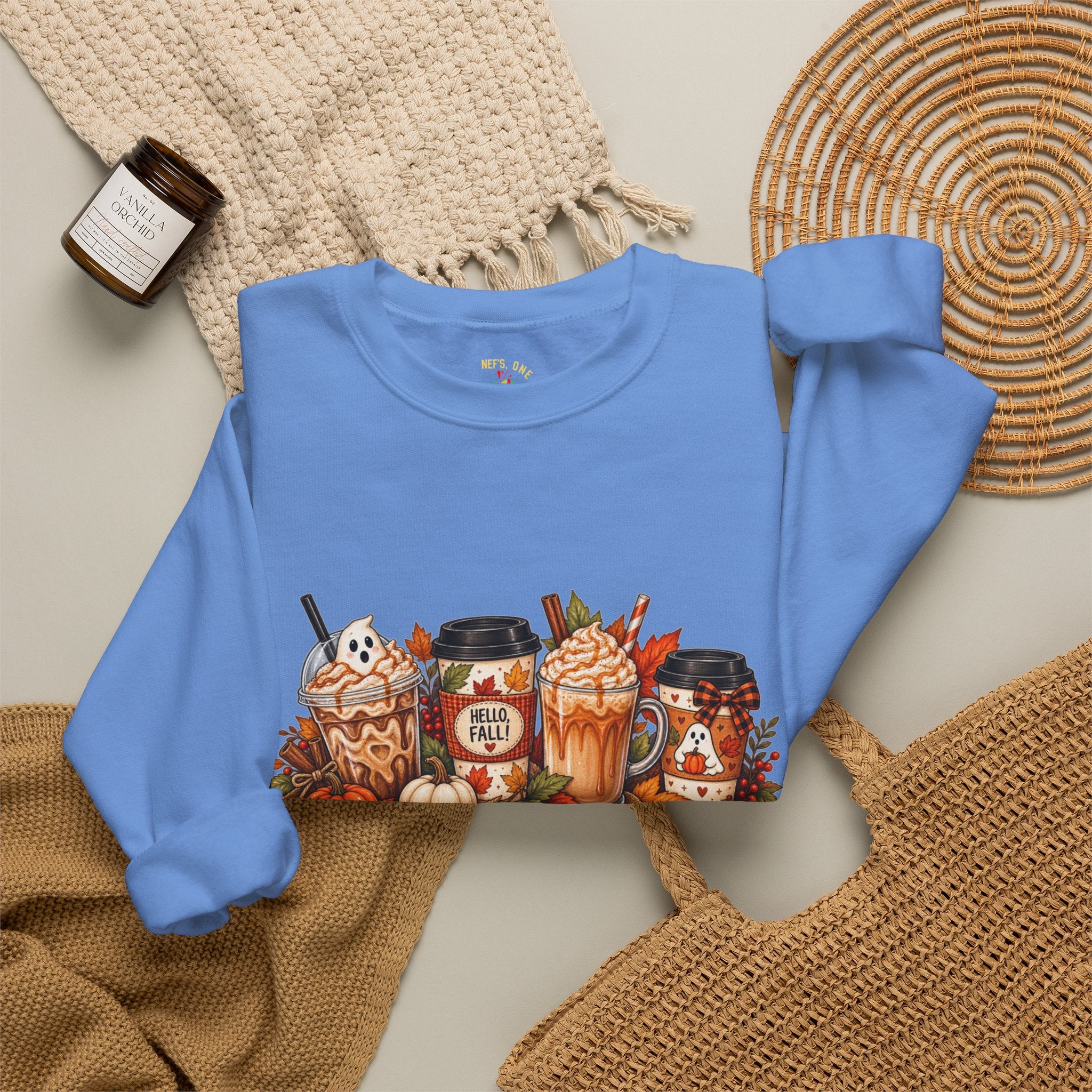 Autumn Leaves & Coffee Please Sweatshirt
