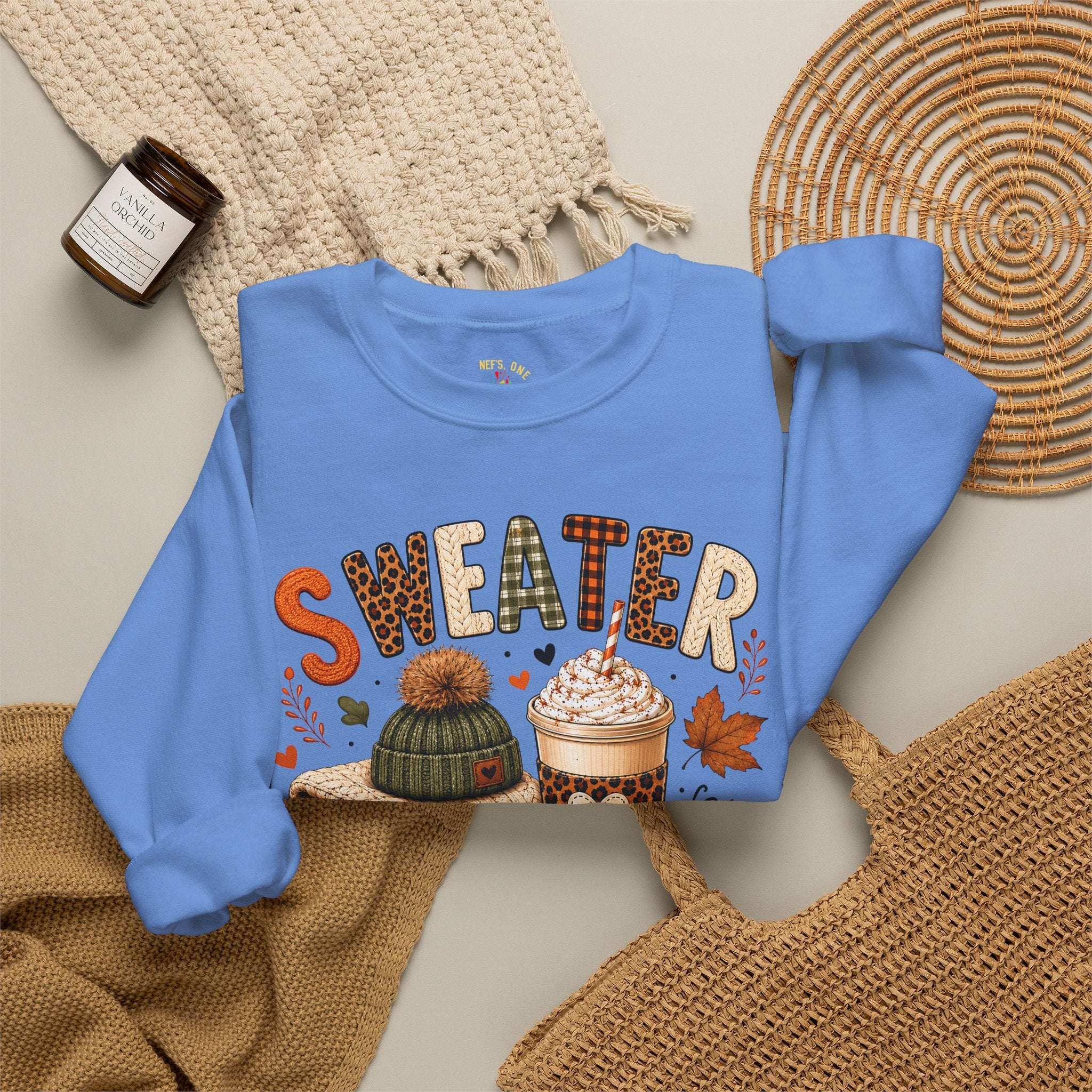 Sweater Weather Autumn Crewneck Sweatshirt
