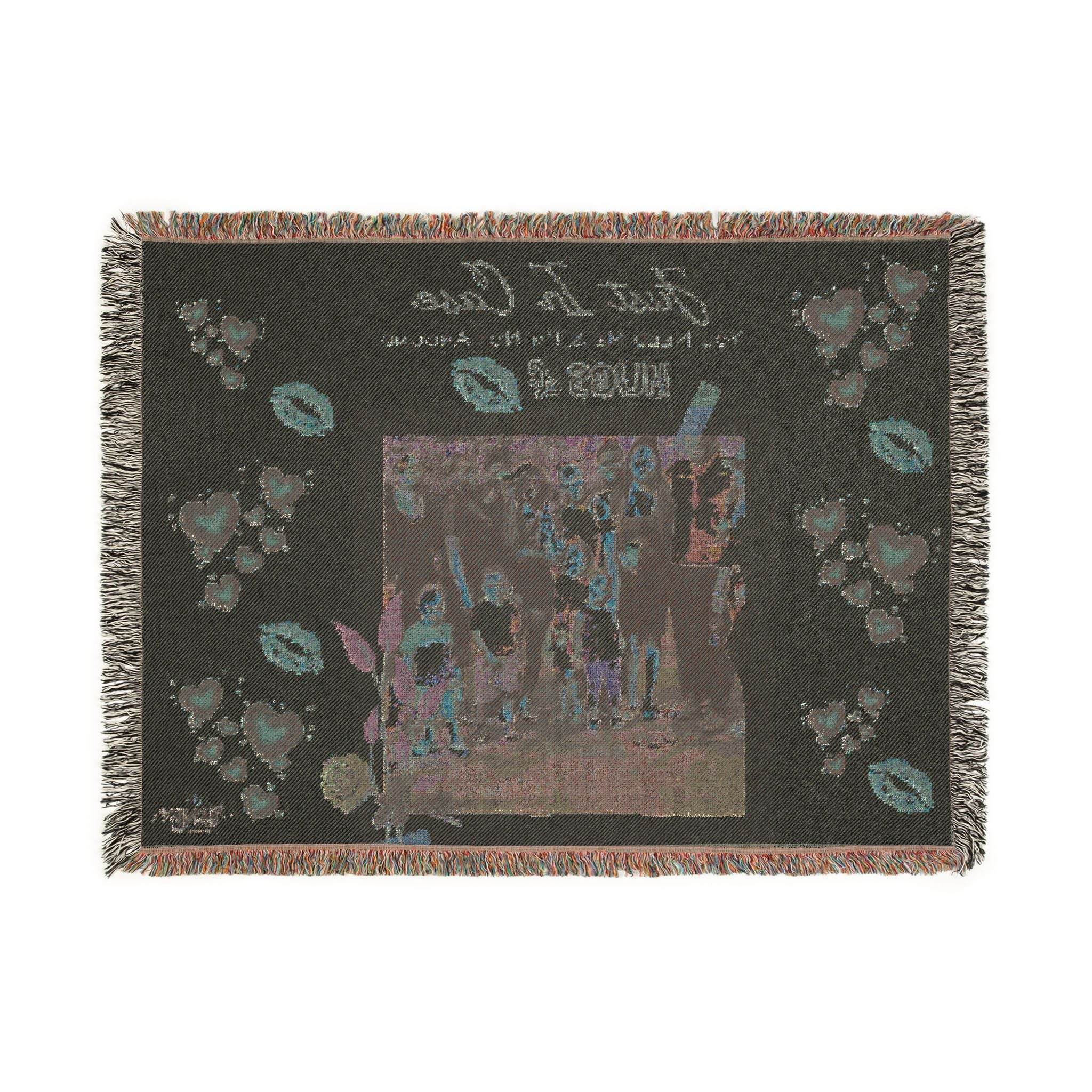 Custom Photo Woven Blanket — "Just in Case I'm Not Around" Keepsake ThHome DecorCustom Photo Woven Blanket