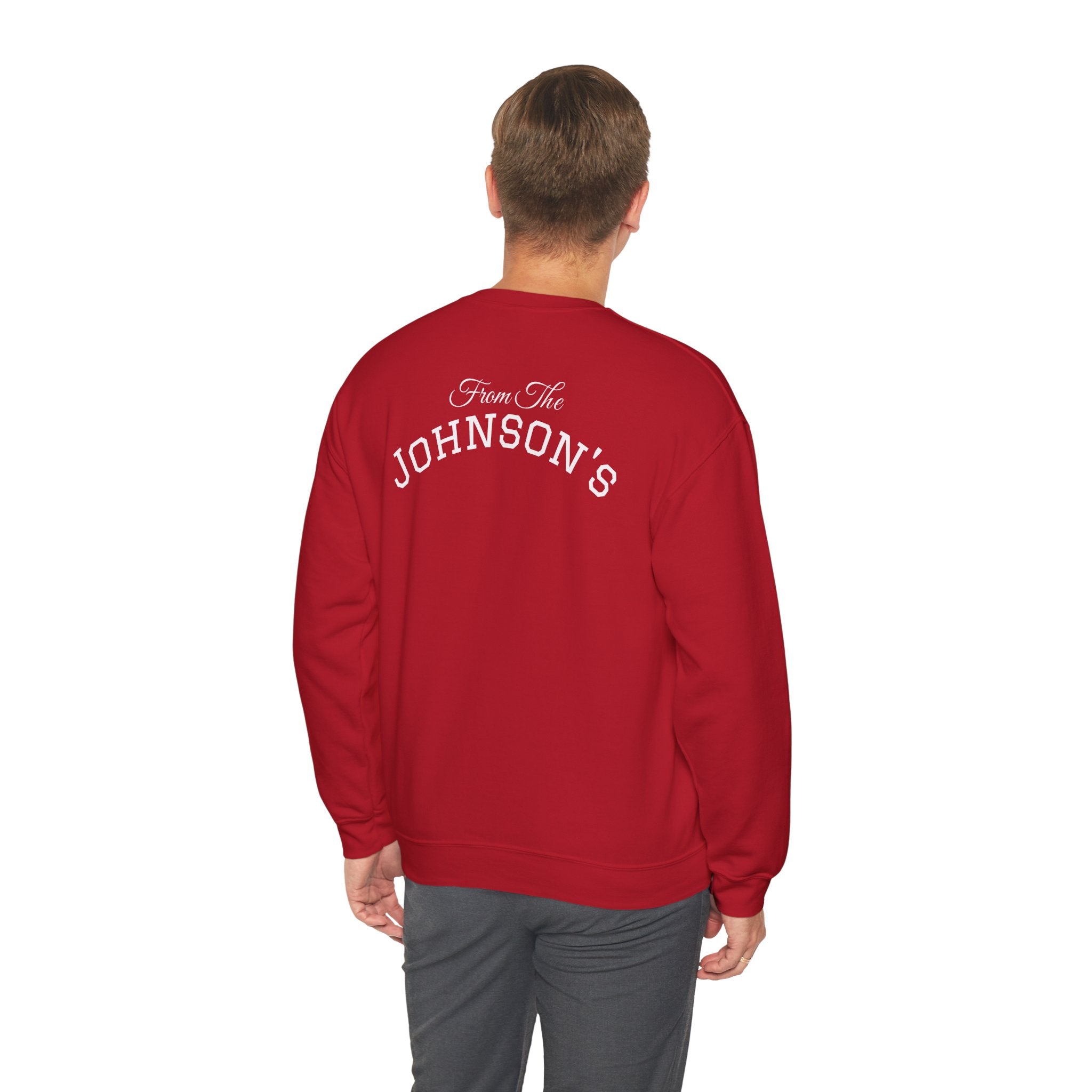 Merry Christmas Personalized Family Name Sweatshirt