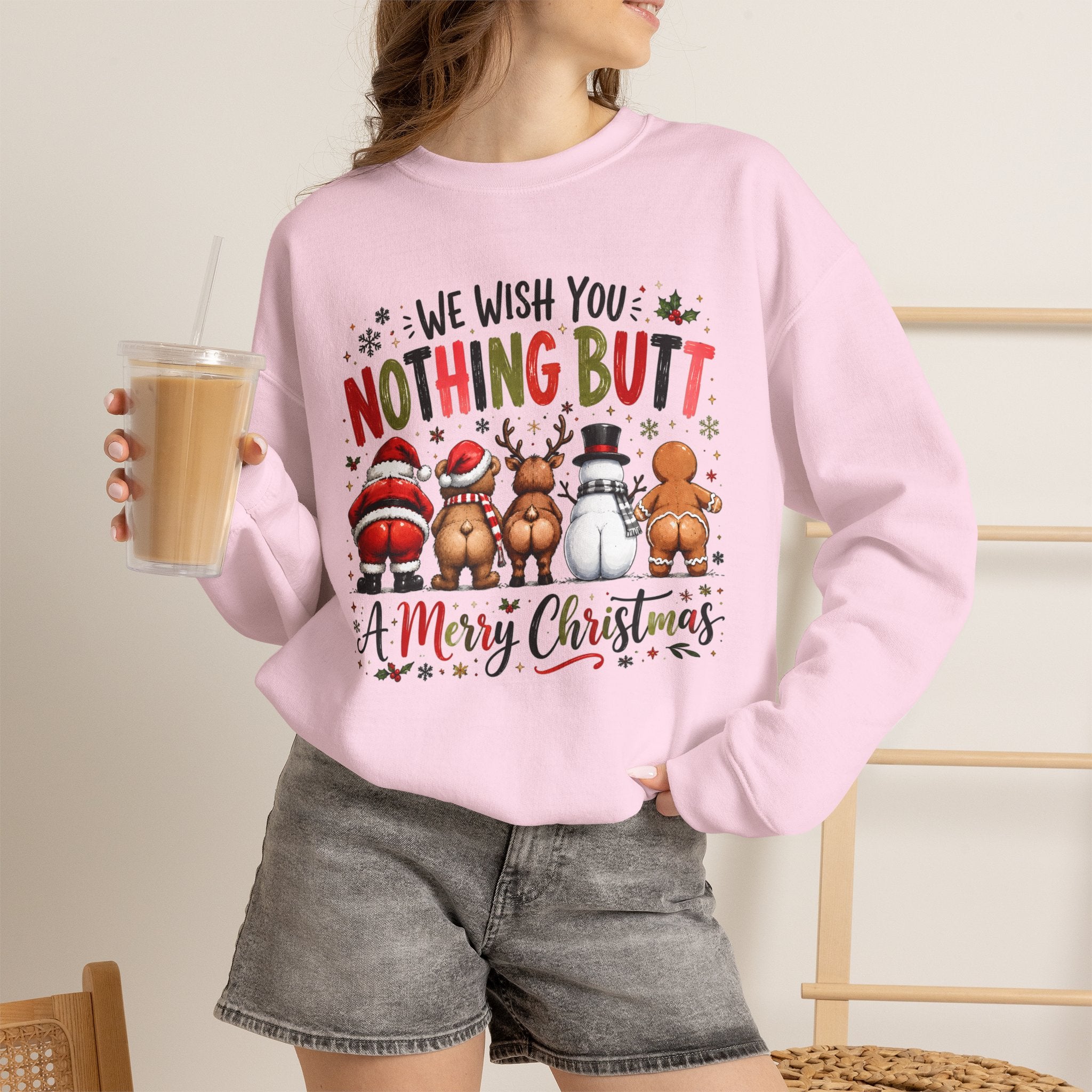 We Wish You Nothing But a Merry Christmas Crewneck Sweatshirt