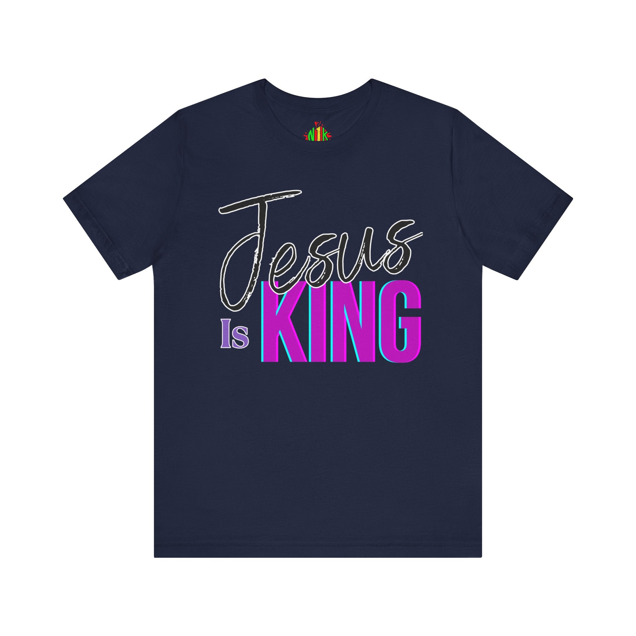 Faith-Inspired Unisex Tee | Jesus Is King Graphic T-Shirt, Christian Apparel, Religious Gift, Casual Wear, Church Outing