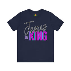Faith-Inspired Unisex Tee | Jesus Is King Graphic T-Shirt, Christian Apparel, Religious Gift, Casual Wear, Church Outing