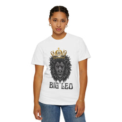 Big Leo Lion Graphic T-Shirt, Unisex Tee, Animal Lover Gift, Birthday Shirt, Astrology Apparel, Comfortable Everyday Wear