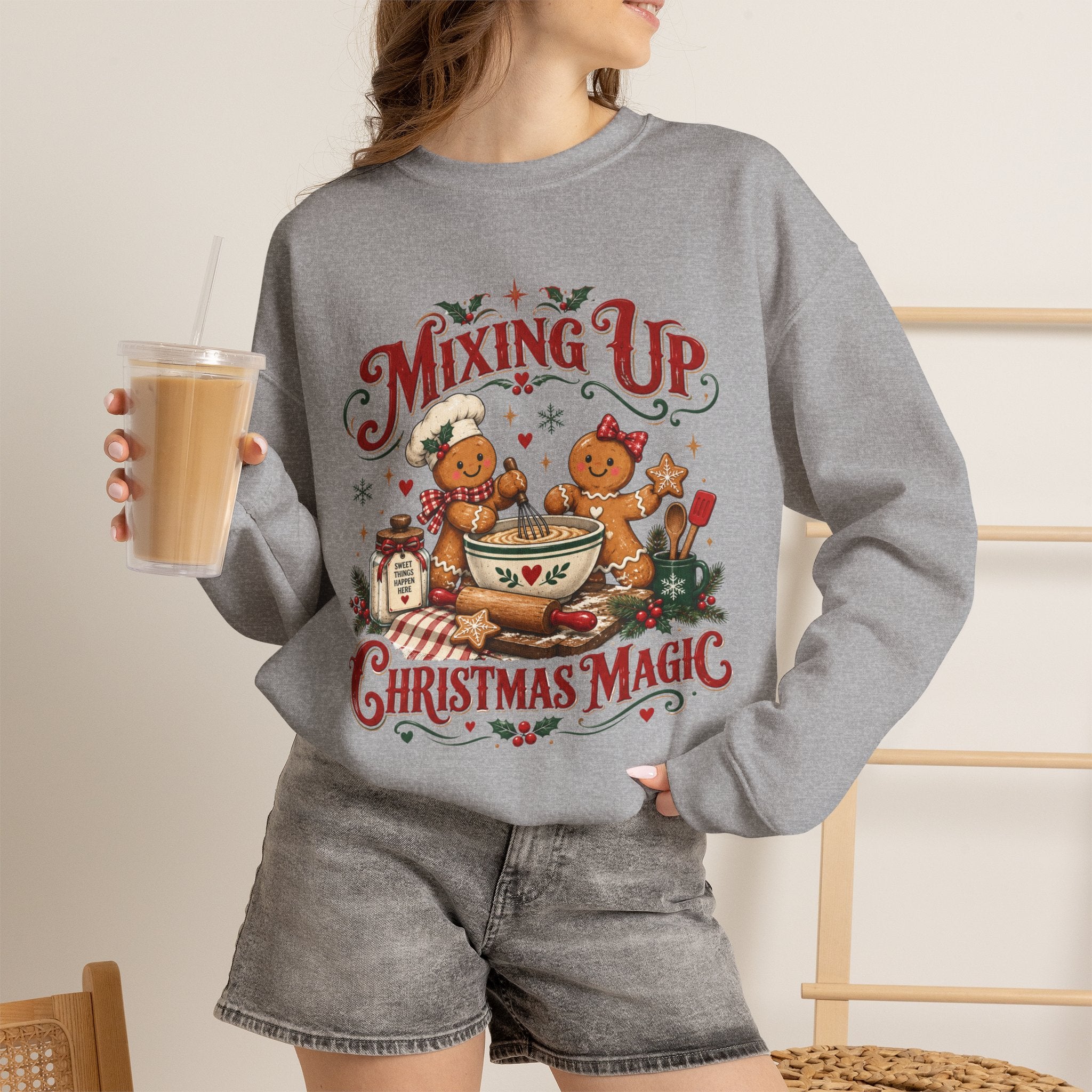 Mixing Up Ginger Bread Hot Chocolate Christmas