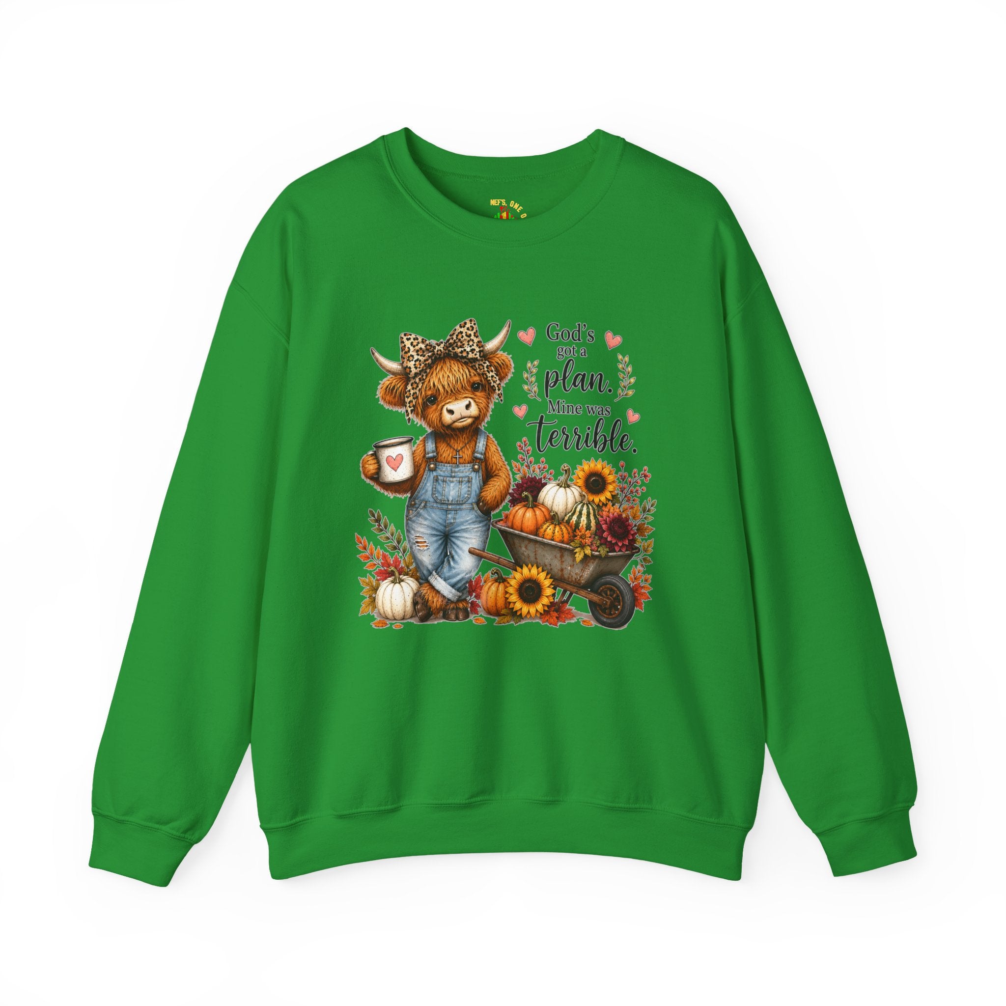 God’s Plan, Mine Was Terrible Bear Fall Crewneck Sweatshirt