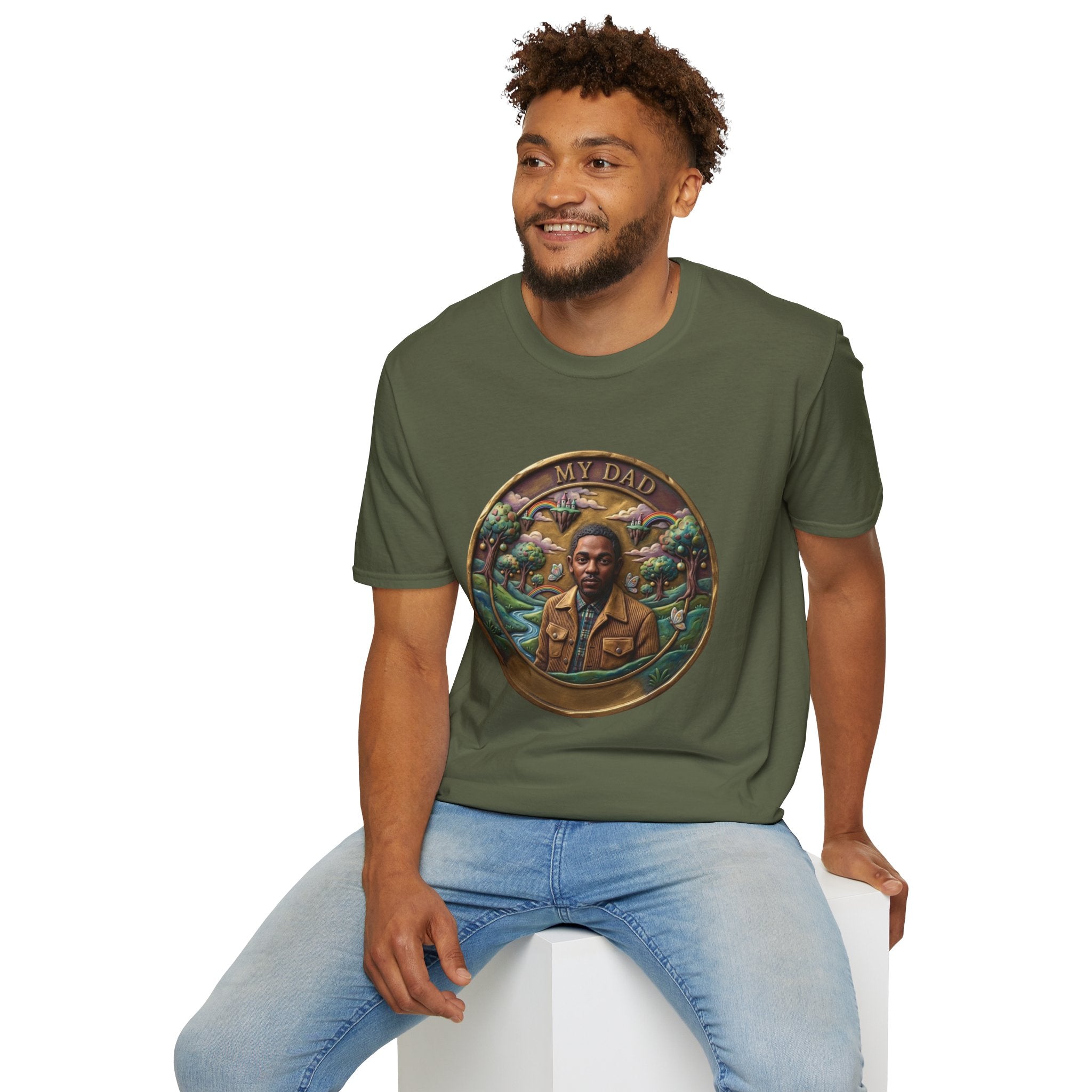 Todd Another Customized My Dad Portrait Coin Tee Graphic T-Shirt