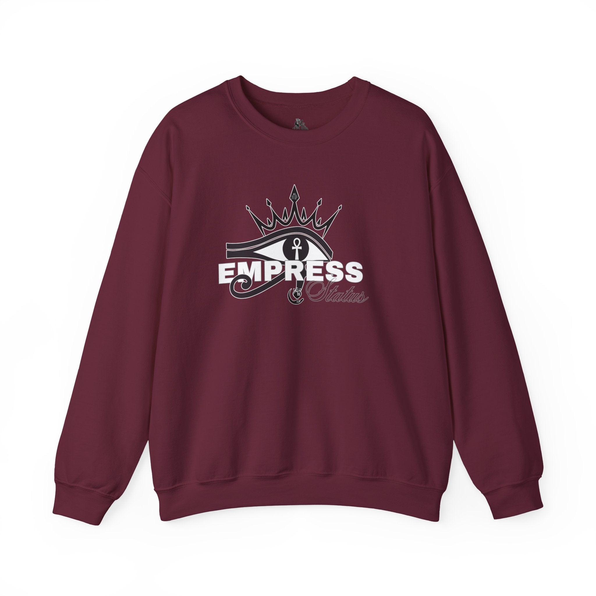 Eye of Horus Crown Empress Sweatshirt — Egyptian Protective Symbol Tee