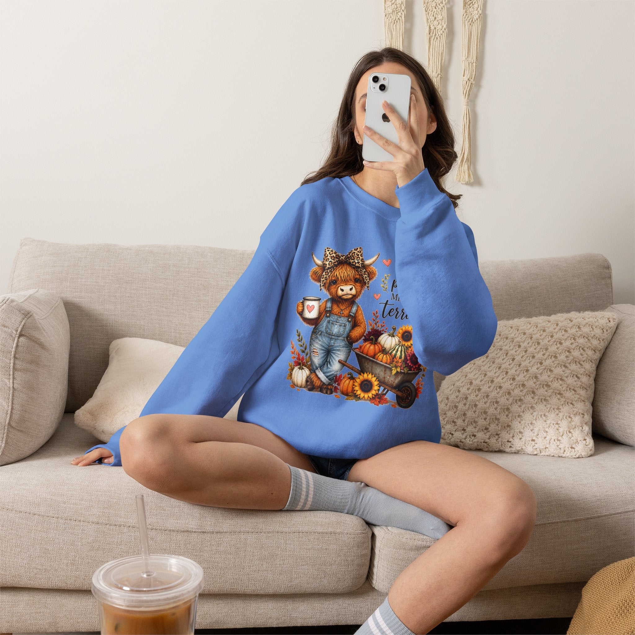 God’s Plan, Mine Was Terrible Bear Fall Crewneck Sweatshirt
