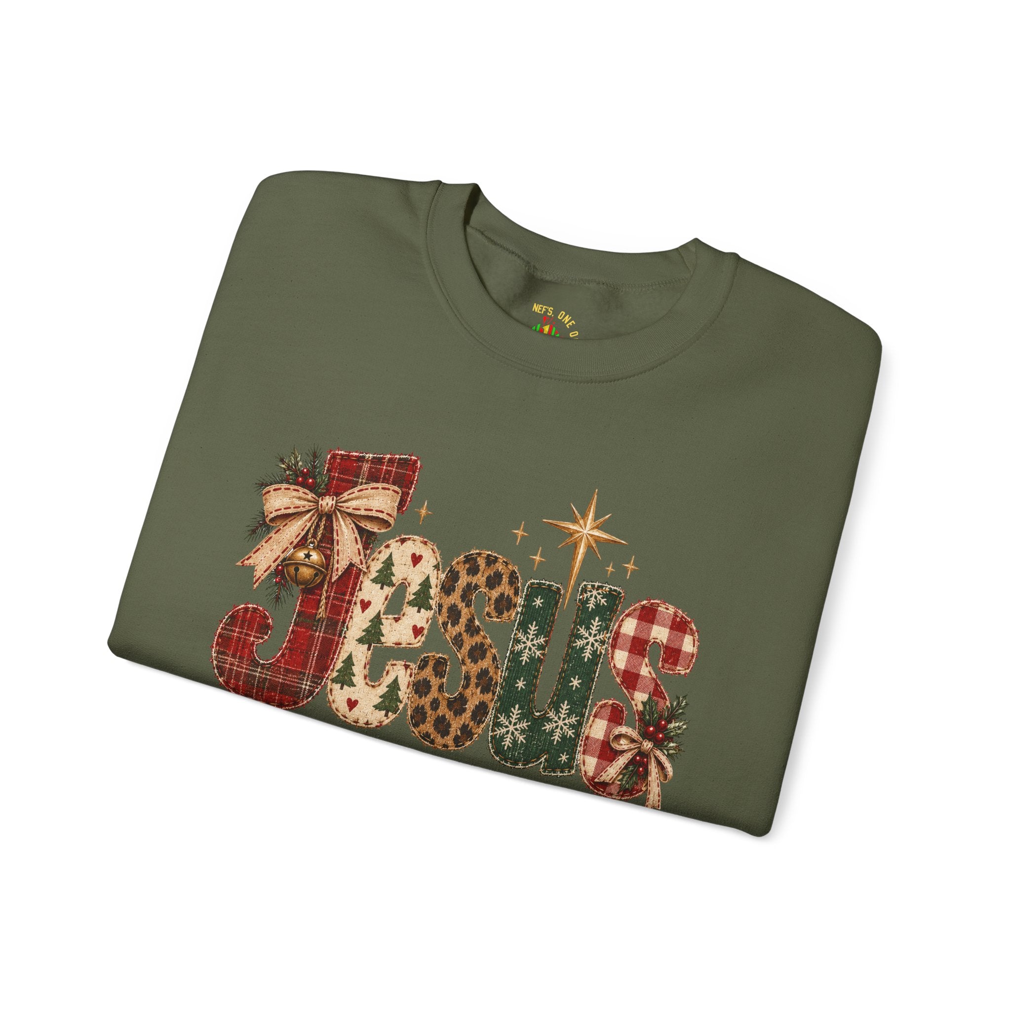 Festive Christmas Reindeer Crewneck Sweatshirt