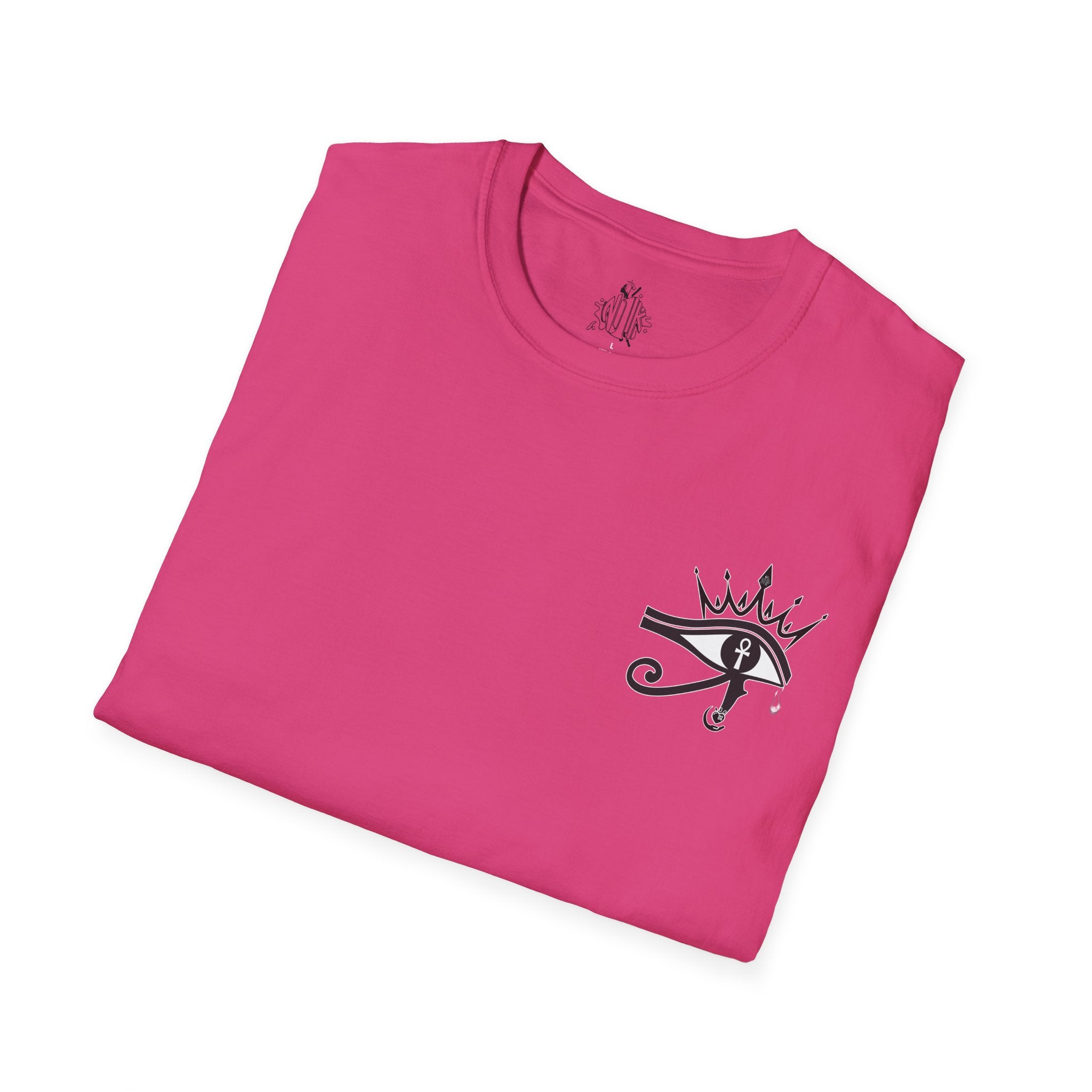 Eye of Horus Chest Logo Empress Tee — Minimal Egyptian Symbol T-Shirt