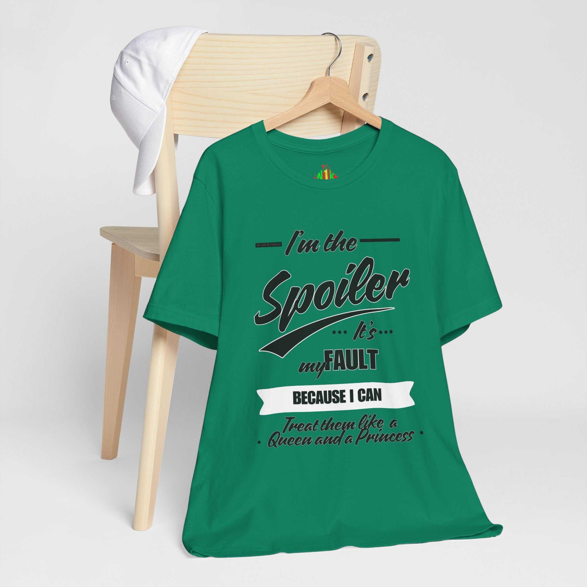 He's the Spoiler Unisex Jersey Tee - Express love for his Queen and PrT-ShirtHe’s the Spoiler Unisex Jersey Tee