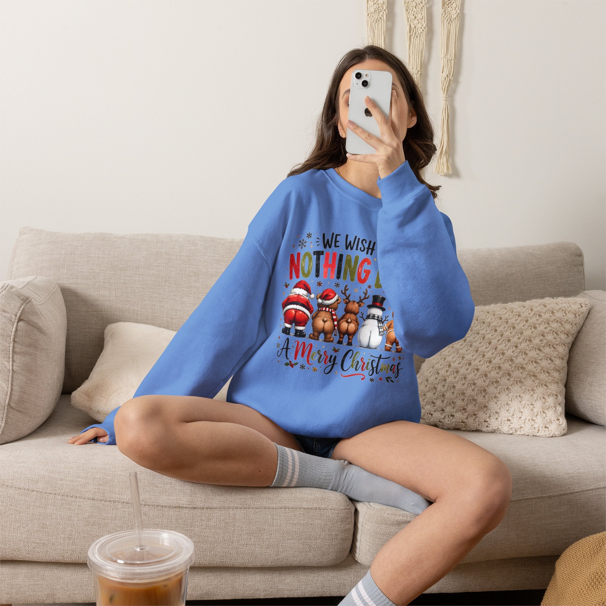 We Wish You Nothing But a Merry Christmas Crewneck Sweatshirt