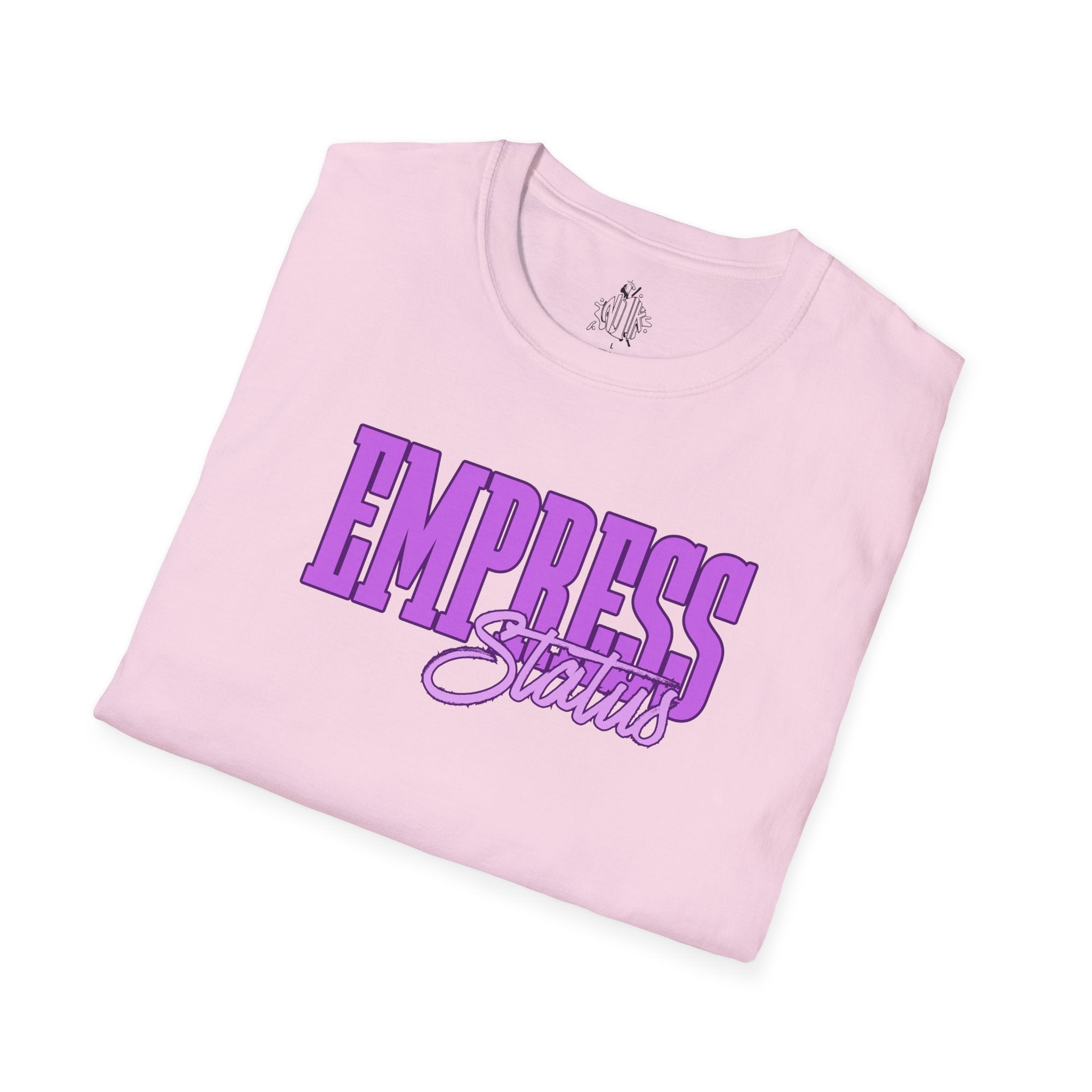 Bold Purple Print Empress Status T-shirt