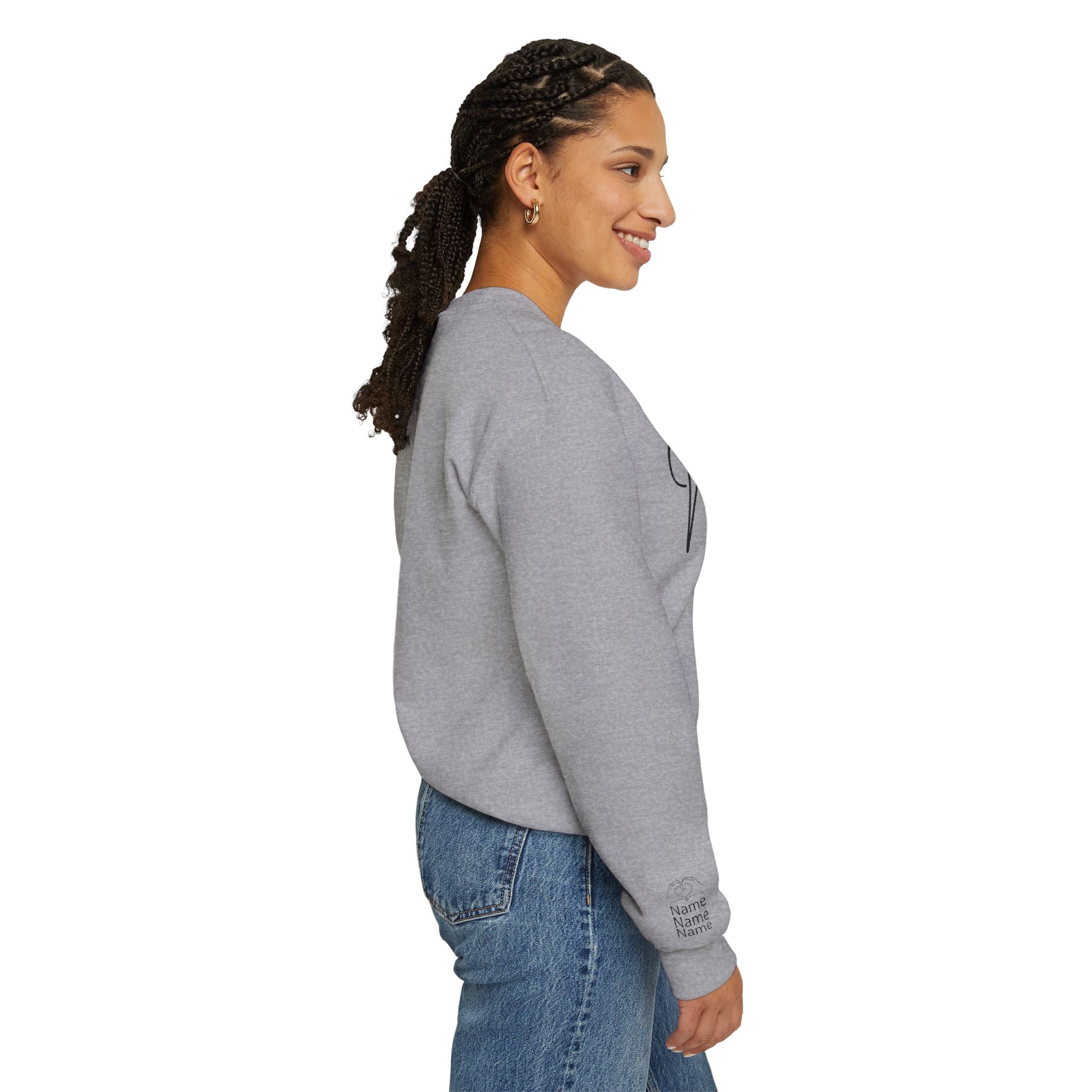 Mom Est. Year Embroidered Customizable Crewneck Sweatshirt