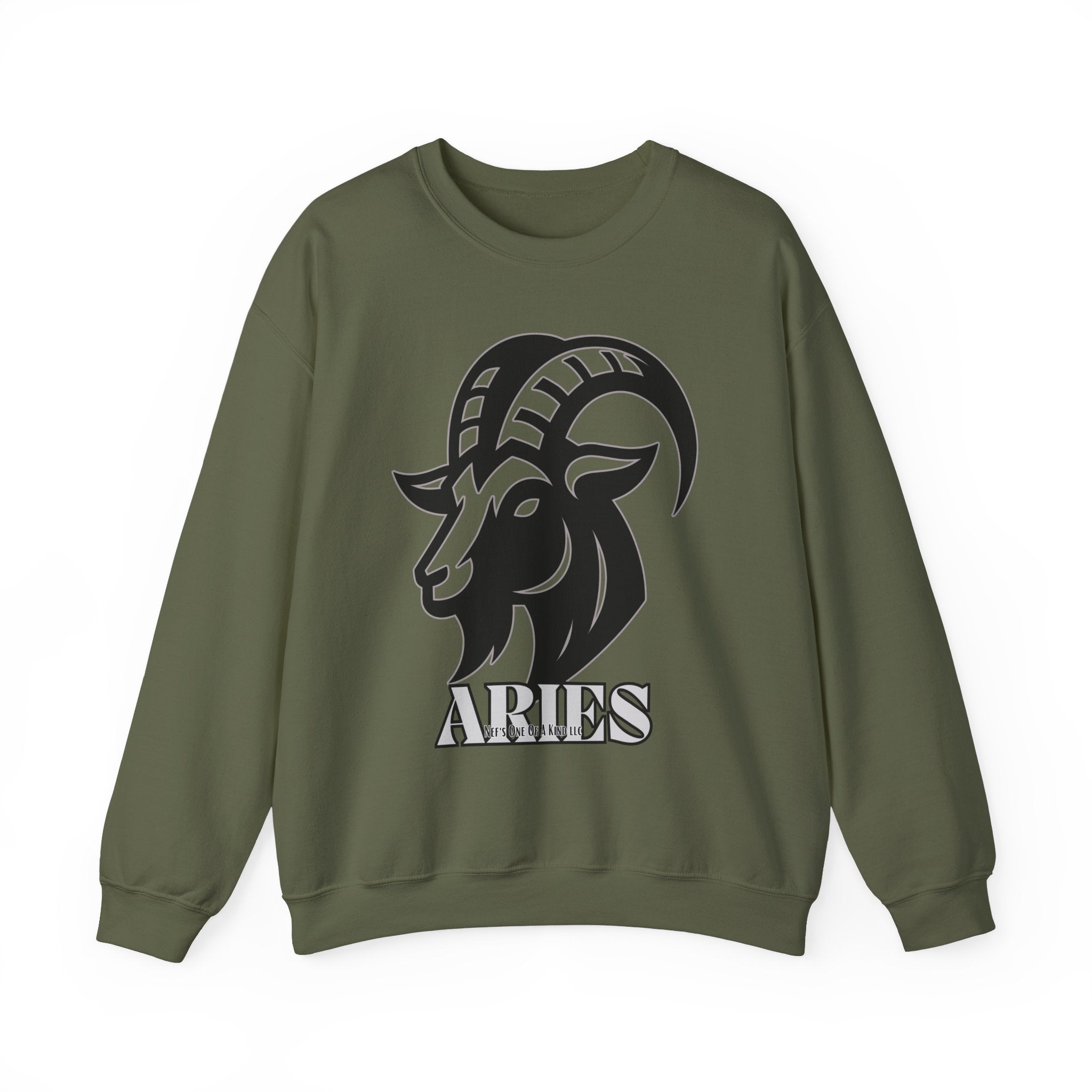 Aries Zodiac Unisex Casual Crewneck Sweatshirt