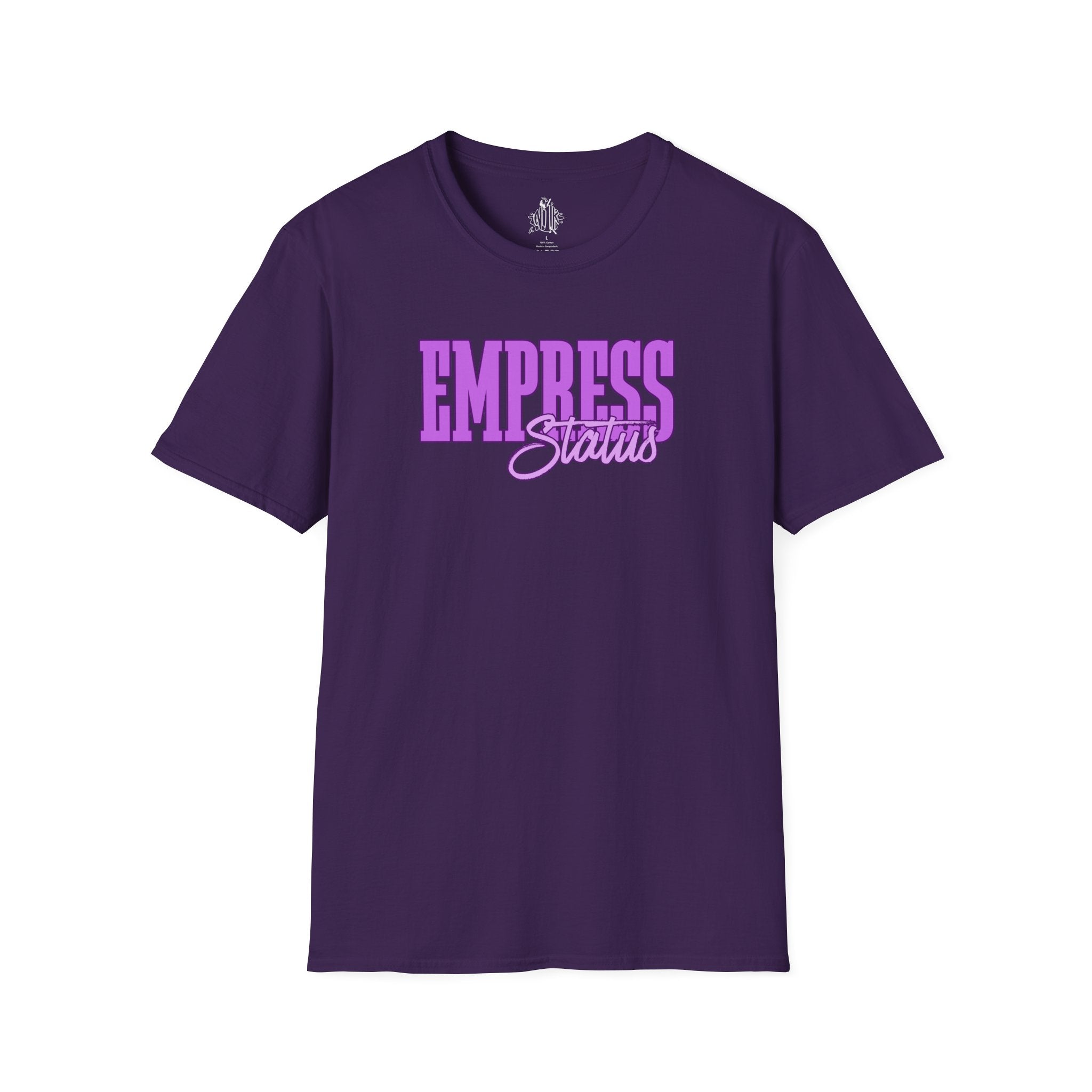 Bold Purple Print Empress Status T-shirt