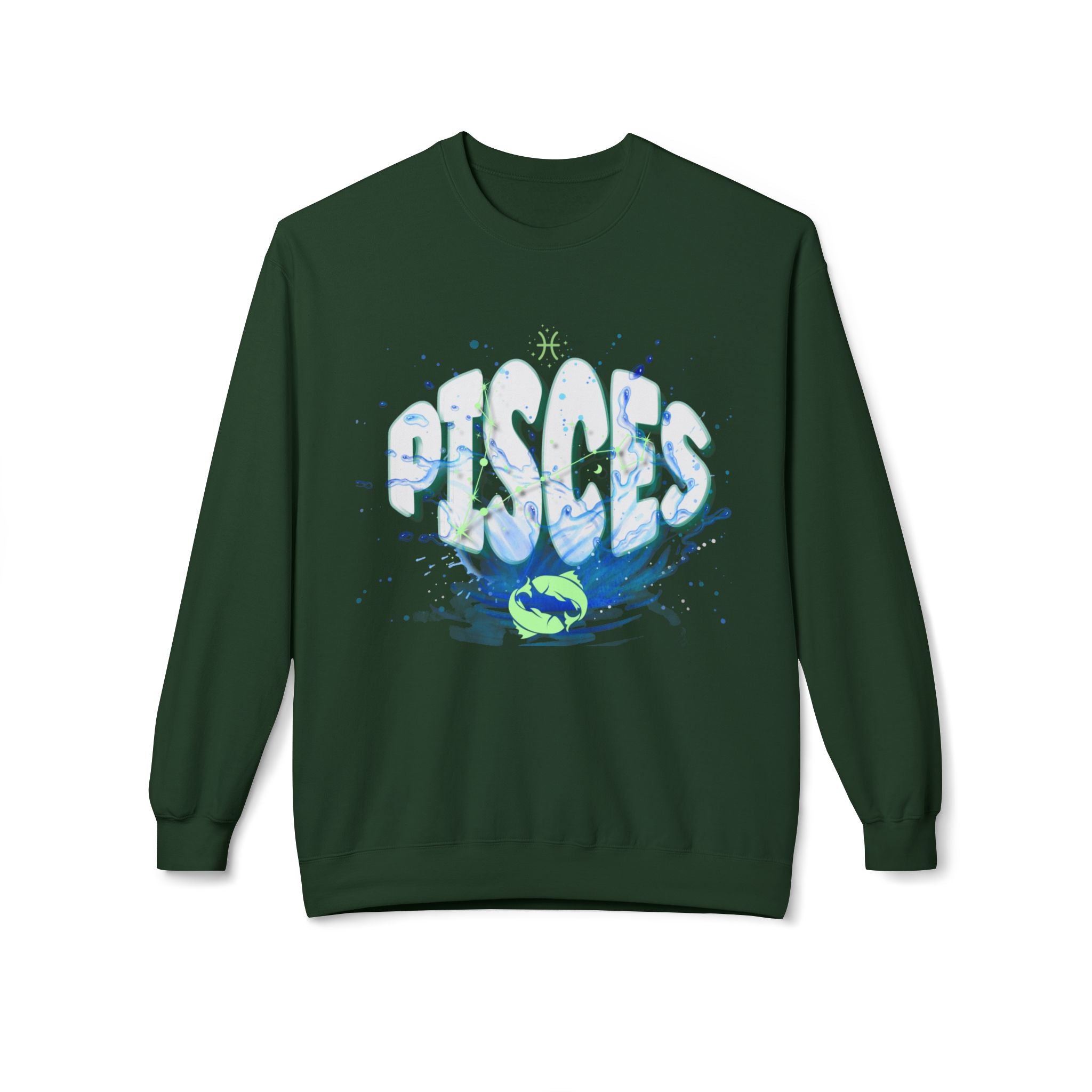 Pisces Water Zodiac Sweatshirt — Pisces Sign Crewneck