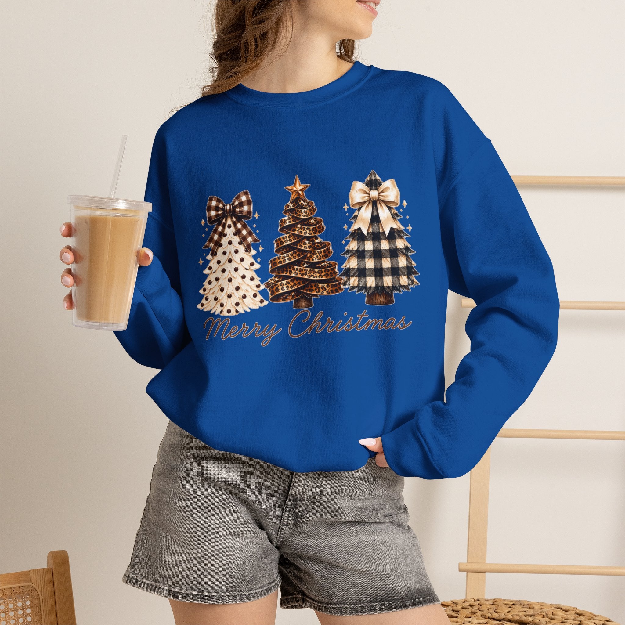 Merry Christmas Christmas Tree Crewneck Sweatshirt