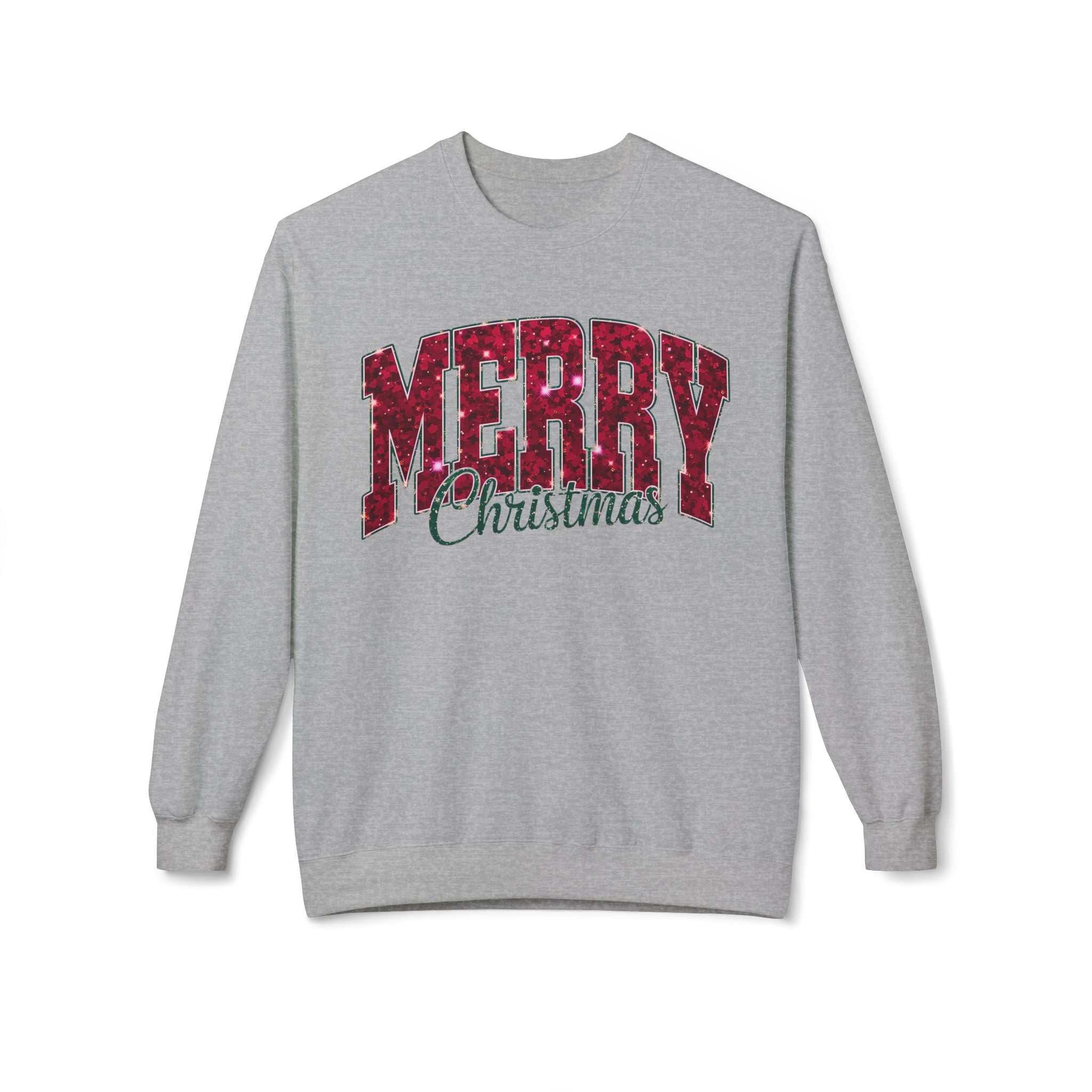 Merry Christmas Plaid Crewneck SweatshirtSweatshirtMerry Christmas Plaid