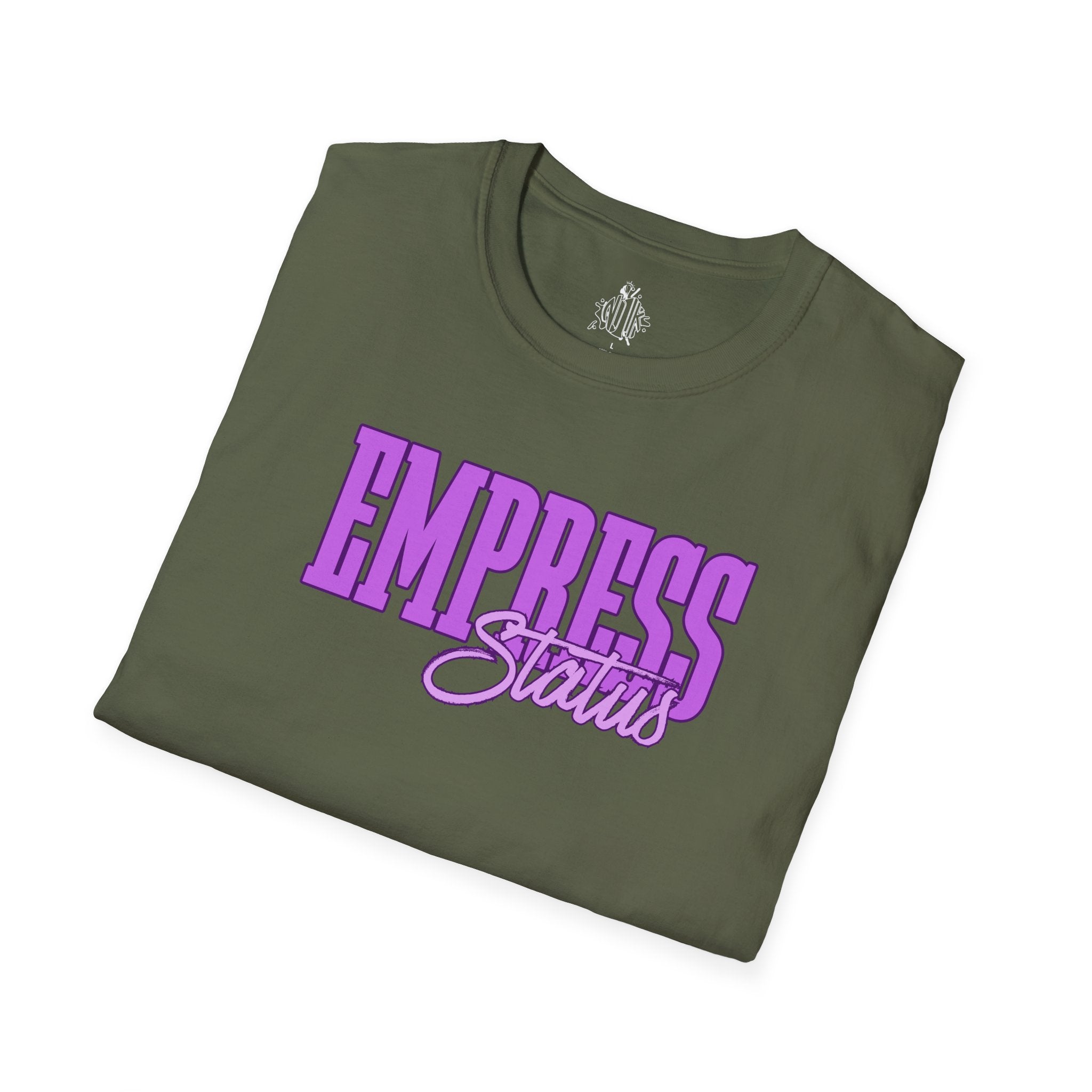 Bold Purple Print Empress Status T-shirt